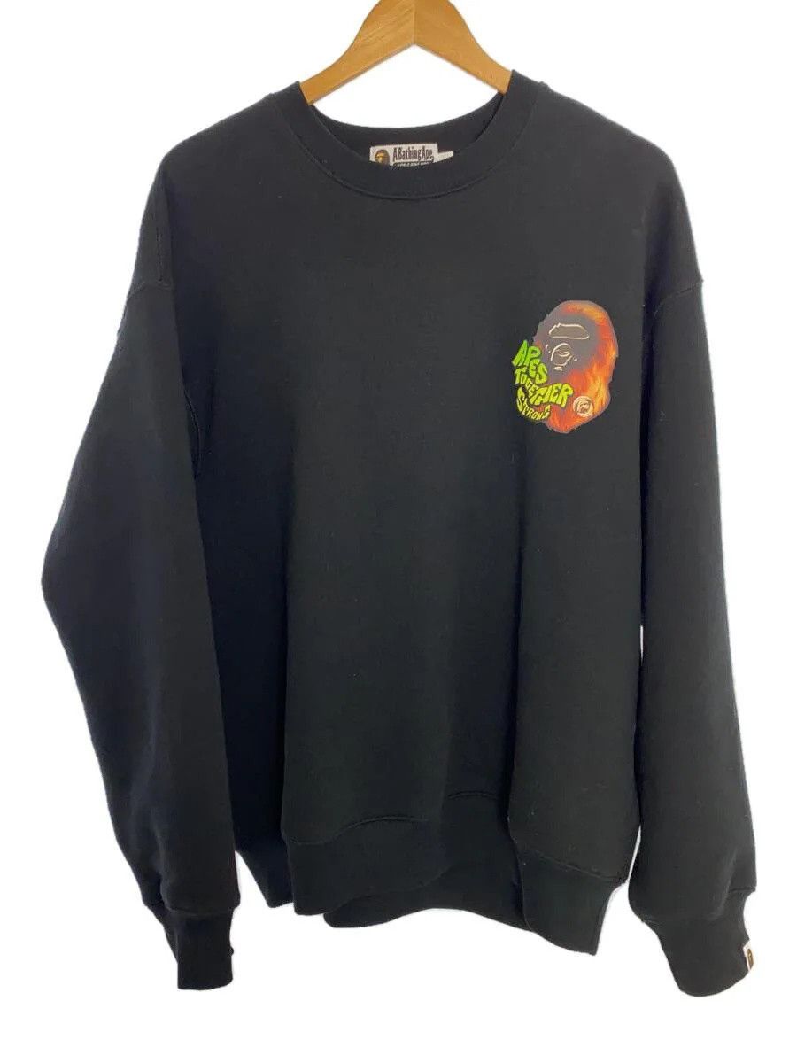 Bape BAPE Bape Sport Graphic Fleece Lining Ctn Crewneck Black Size US L / EU 52-54 / 3 - 1 Thumbnail