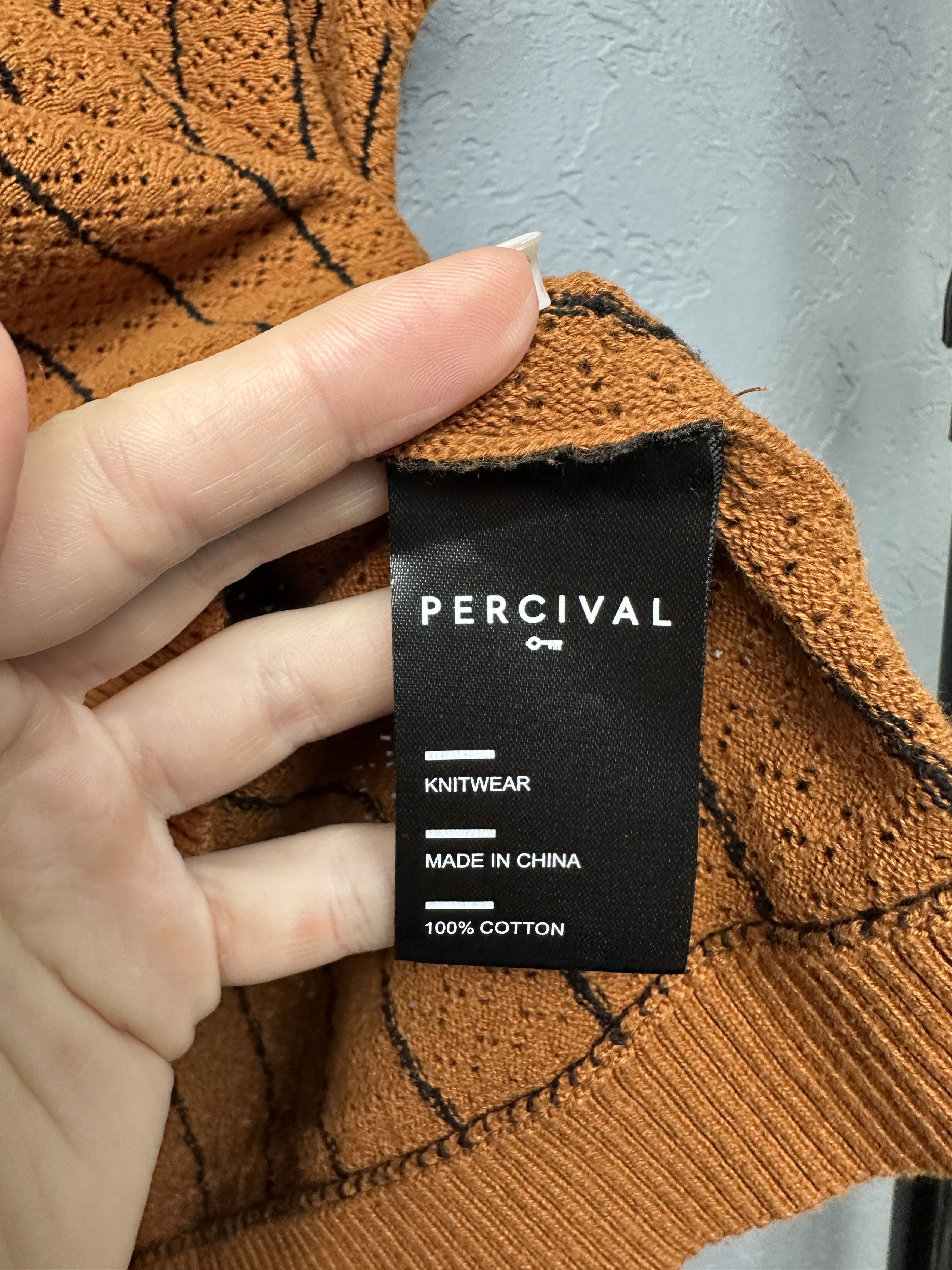 Percival Percival Mens Knit Vest Sweater Jumper Size US XL / EU 56 / 4 - 4 Thumbnail