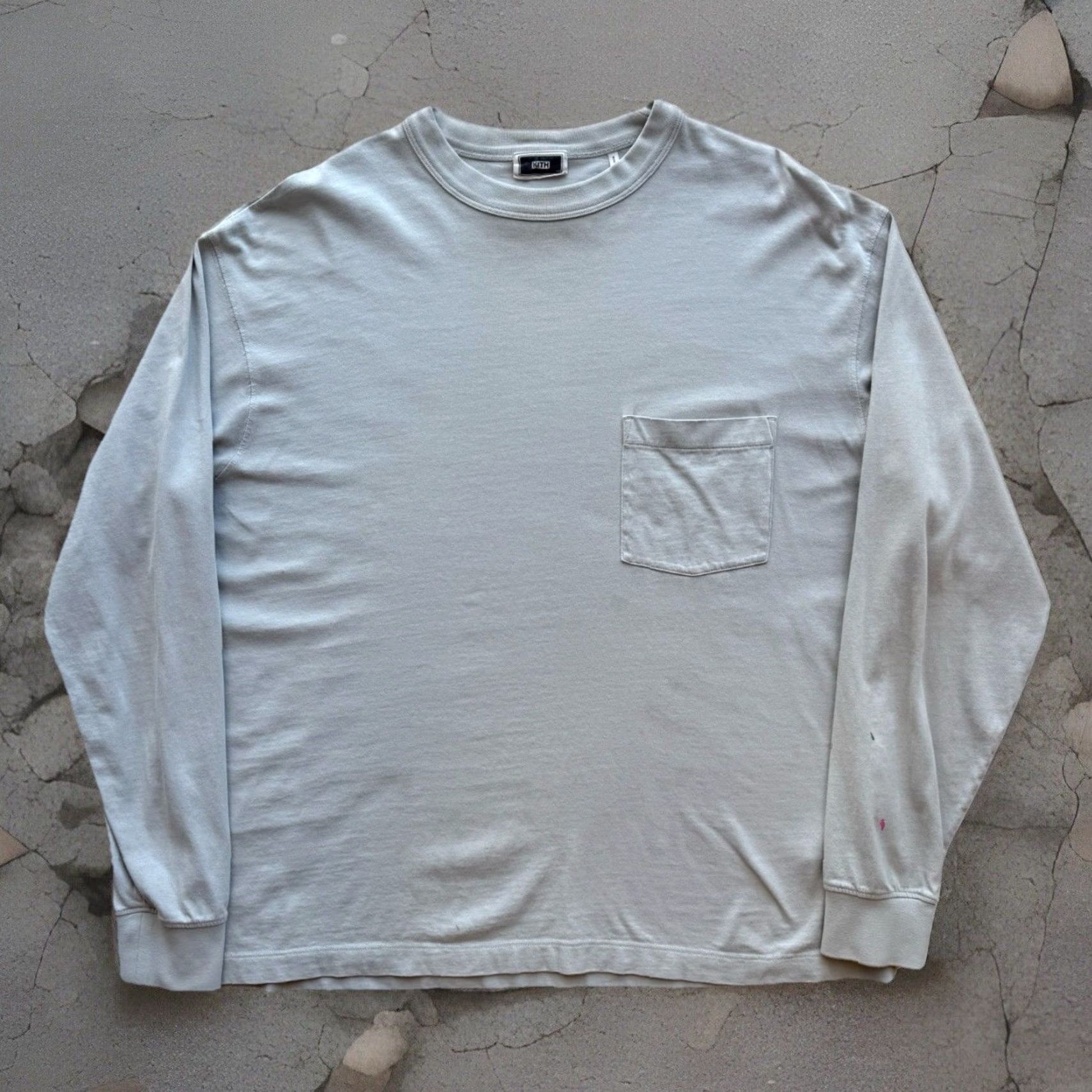 Kith Kith Shirt Long Sleeve Medium Light Gray Cotton M Men Crew Neck Logo Streetwear 90s USA American California New York Shirt Size US M / EU 48-50 / 2 - 2 Thumbnail
