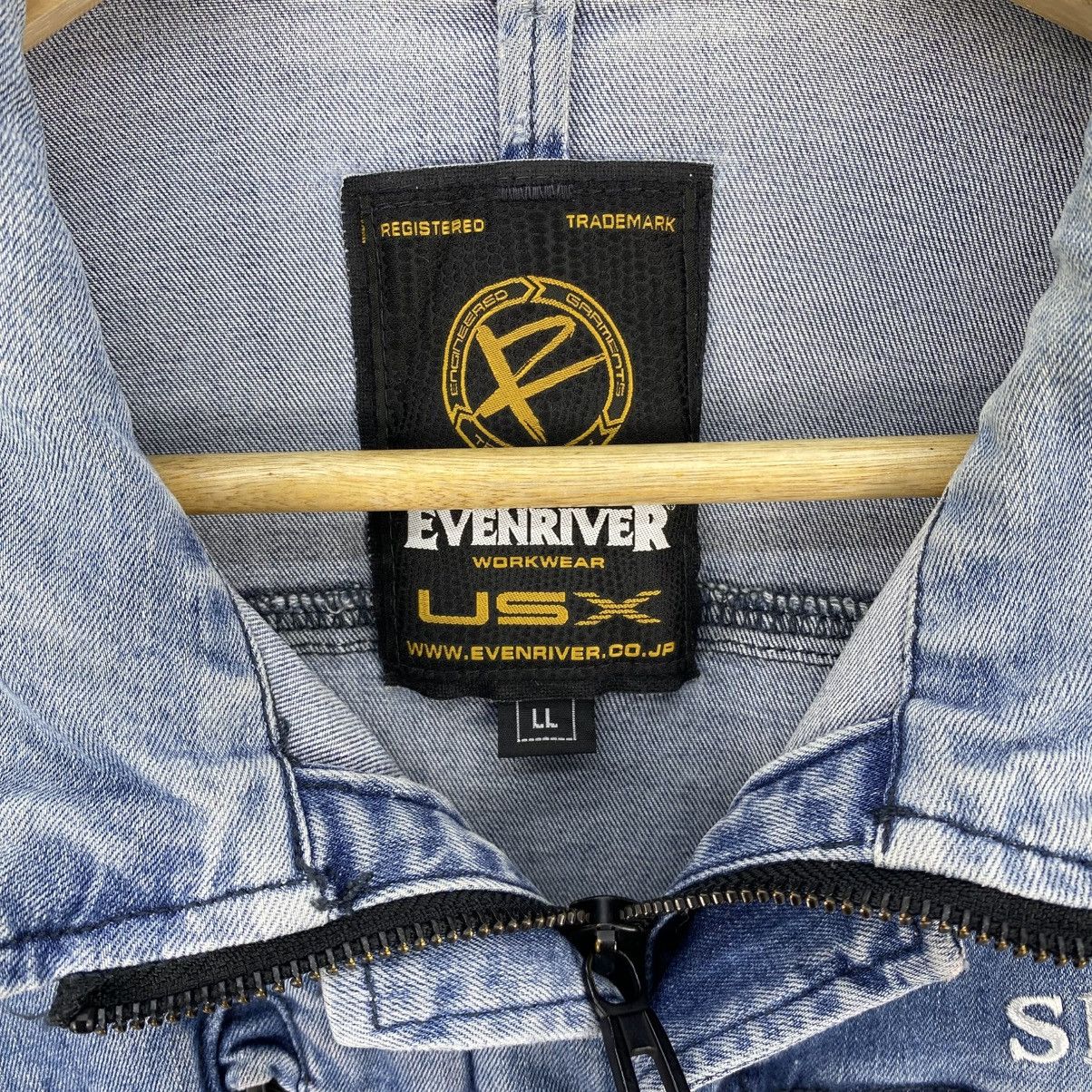 Japanese Brand Vintage Y2k Even River Denim Work Wear Jacket Size US S / EU 44-46 / 1 - 13 Thumbnail