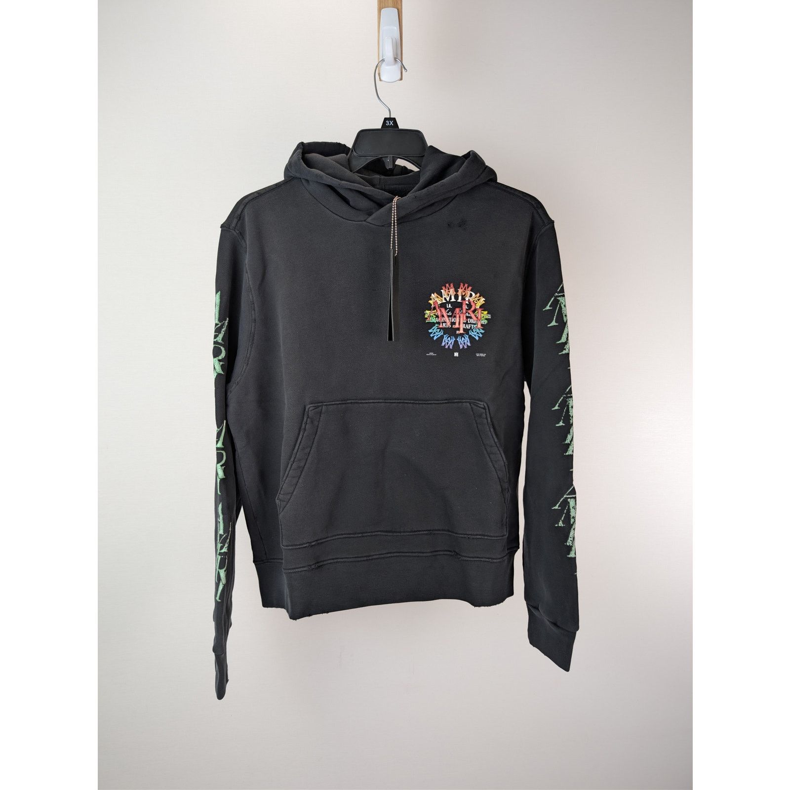 Amiri o1rshd1 Stacked Amiri Circle Logo Arts Hoodie in Black Size US M / EU 48-50 / 2 - 3 Thumbnail