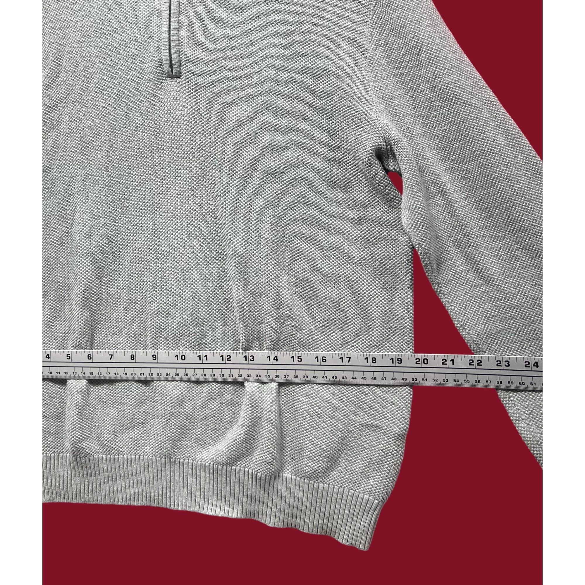 Club Room Club Room - Men's Quarter-Zip Textured Cotton Sweater - Gray Size US M / EU 48-50 / 2 - 6 Thumbnail