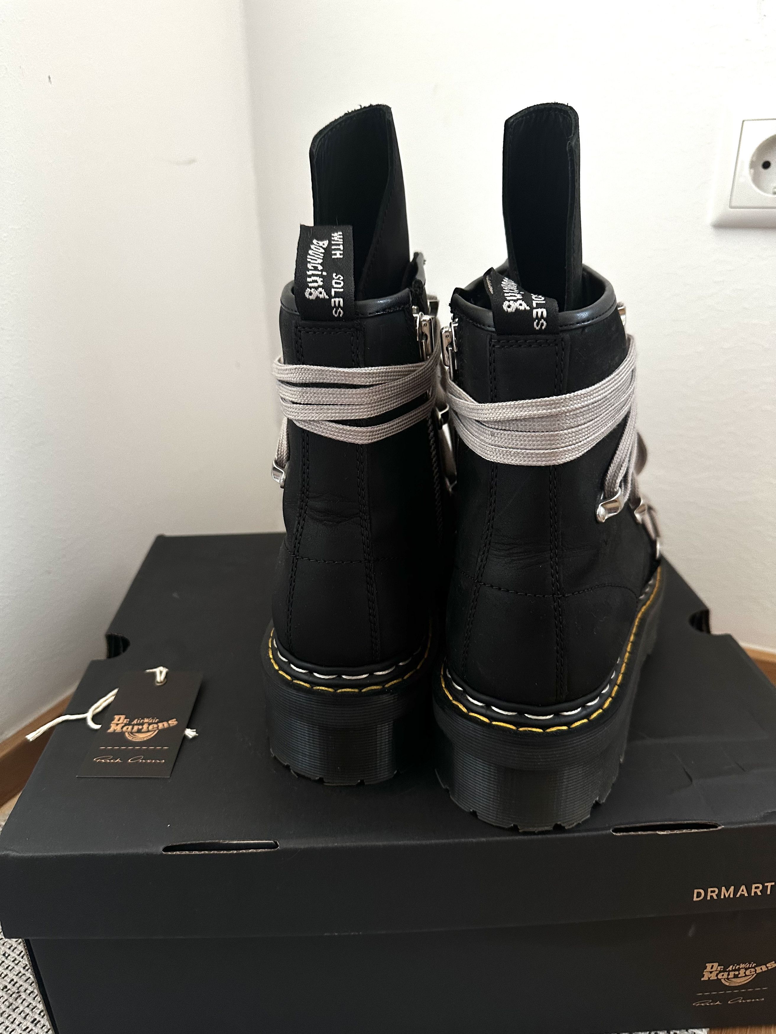 Rick Owens x Dr. Martens Megalace Quad RO Boots EU 44