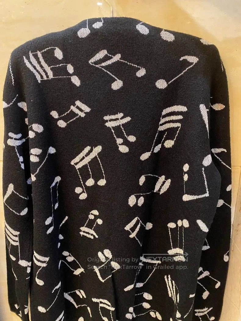 Saint Laurent Paris Saint Laurent Paris Music Note Cardigan. Size US M / EU 48-50 / 2 - 2 Thumbnail