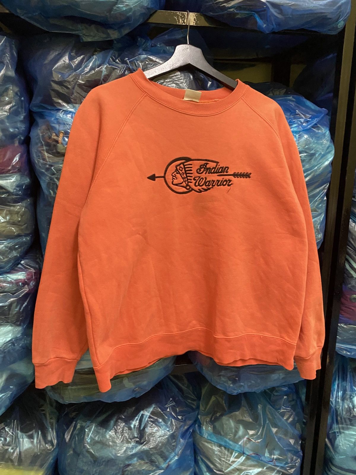 Indian Motorcycle VINTAGE INDIAN MOTORCYCLE EMBROIDERED BIG LOGO SWEATSHIRT Size US L / EU 52-54 / 3 - 3 Thumbnail