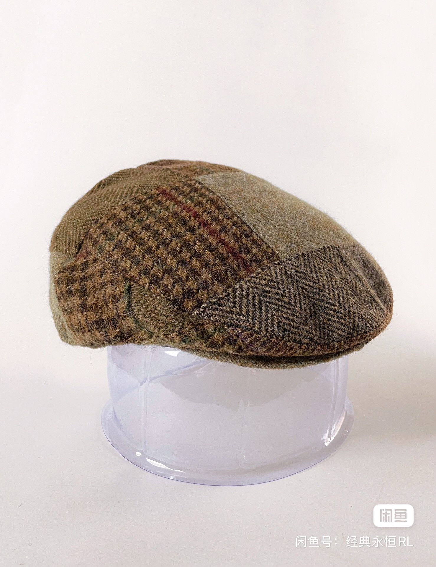 Ralph Lauren Polo Ralph Lauren Wool Tweed Patchwork Flat Cap Beret Hat Size ONE SIZE - 2 Thumbnail