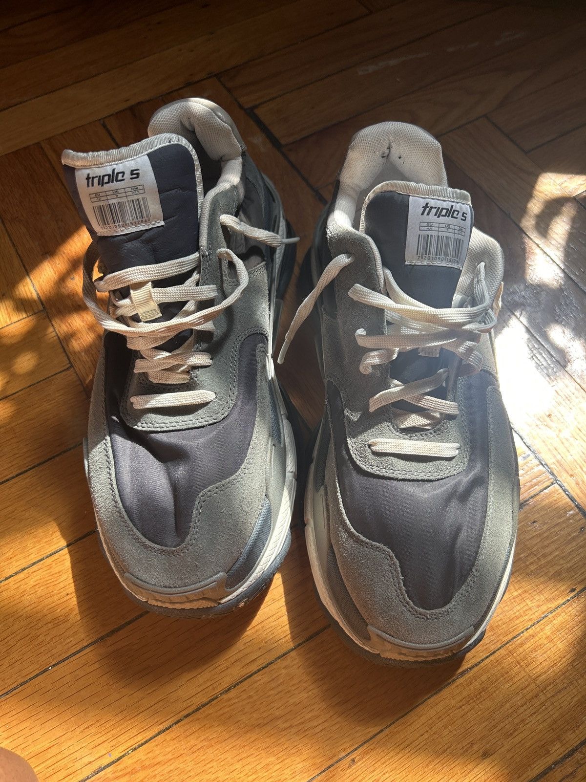 Balenciaga Balenciaga Triple S Sneaker Grey Suede 2018 Grailed