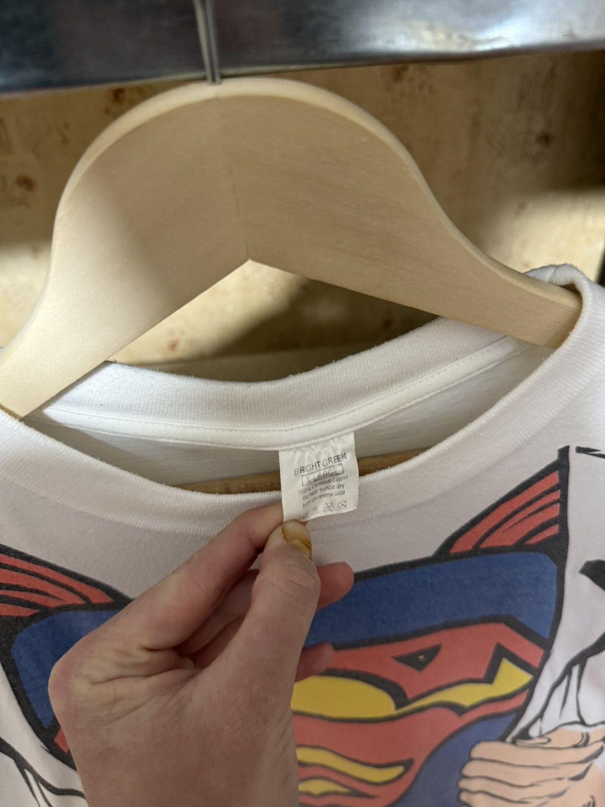 DC Comics × Vintage Vintage 1994 Superman DC Comics Movie Cartoon Retro T-Shirt Size US XL / EU 56 / 4 - 5 Thumbnail