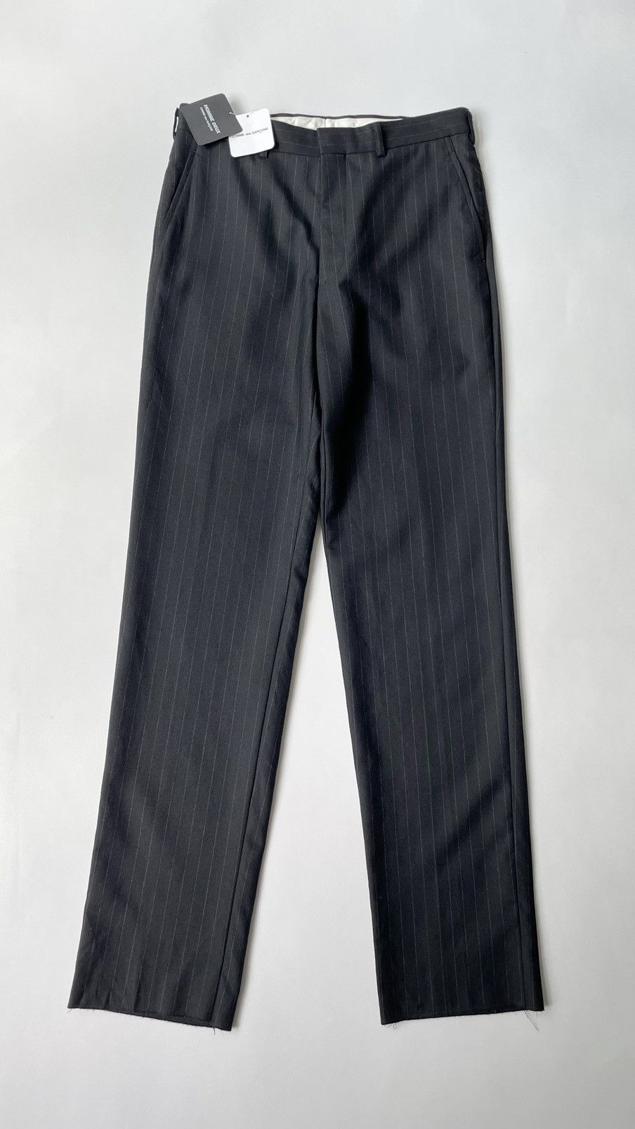 Comme des Garcons A/W 11 Blue Pinstripe Wool Trousers | Grailed