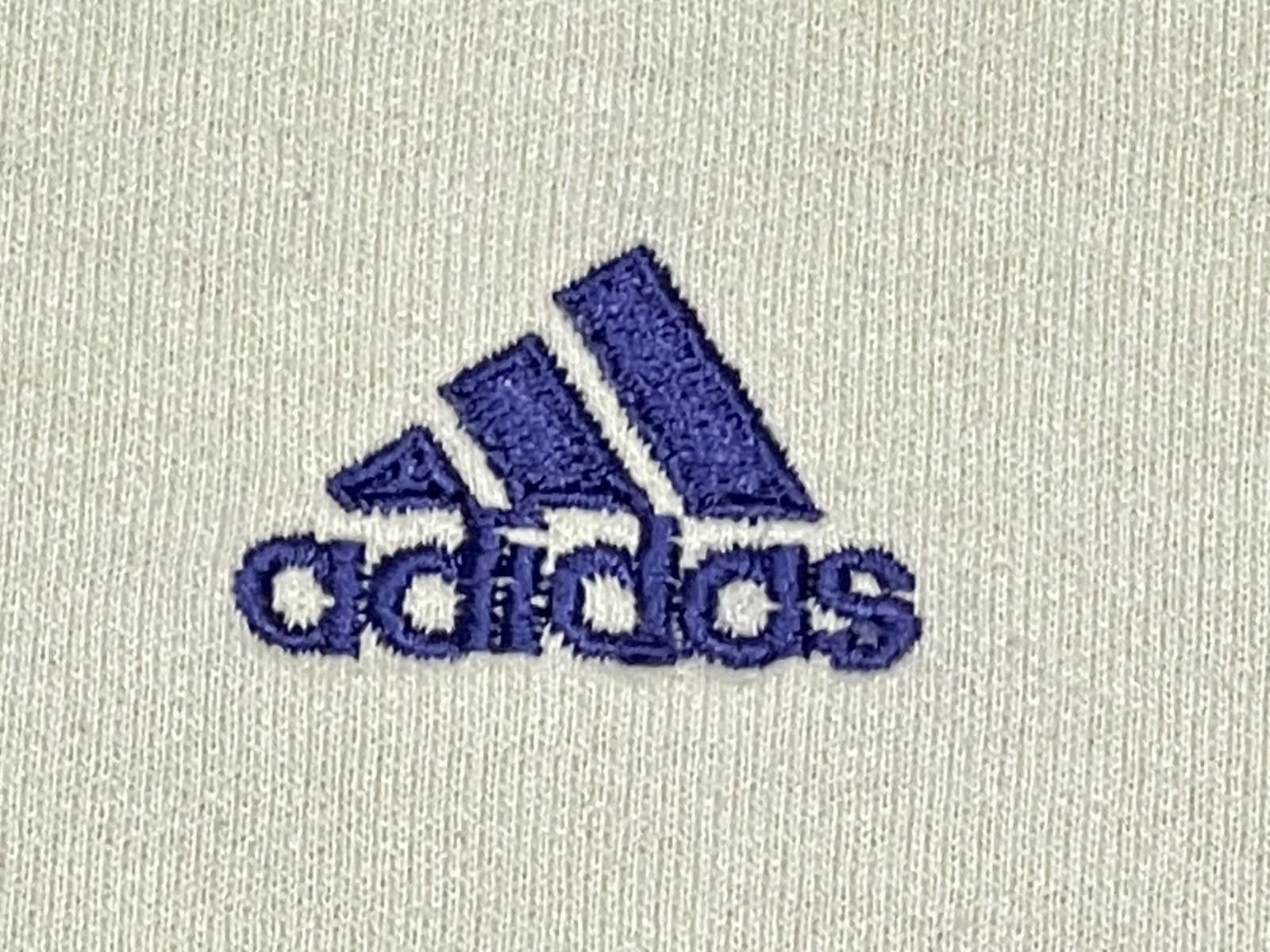 Adidas 1990s Adidas Yellow/Purple Stripes Embroidered Boxy Crewneck Size US L / EU 52-54 / 3 - 4 Thumbnail