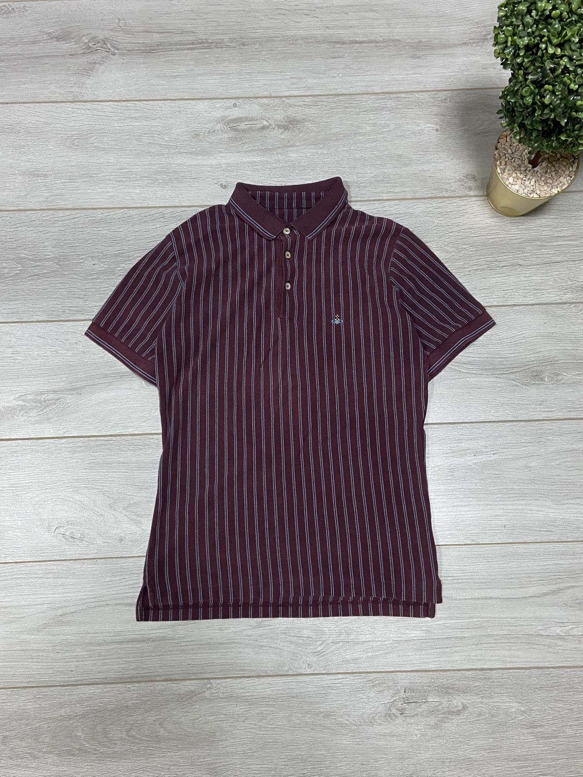 Vivienne Westwood Vivienne Westwood vintage small orb polo striped Size US L / EU 52-54 / 3 - 1 Thumbnail