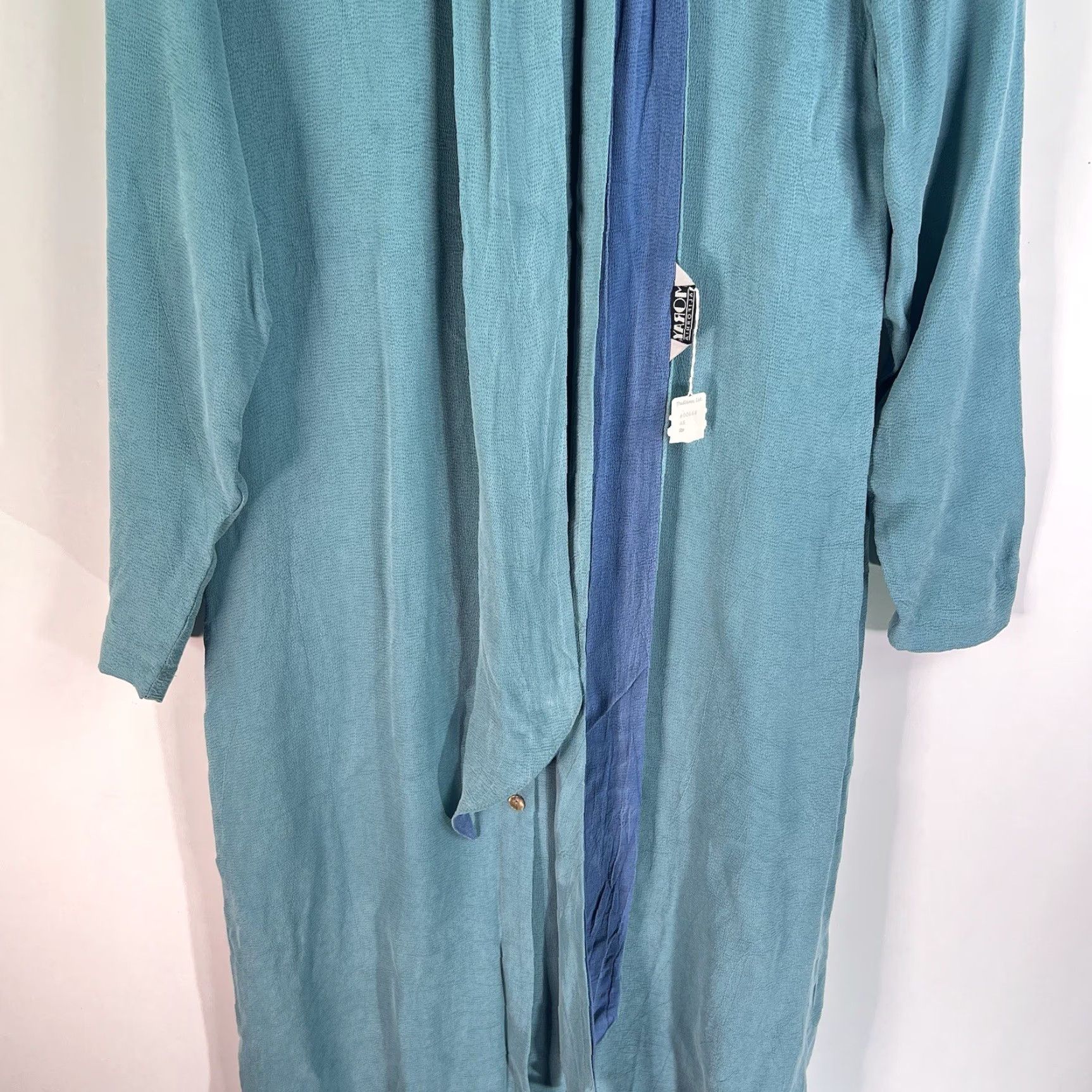 Vintage VINTAGE Moray California Milano II Cardigan W Scarf Womens M Blue Knit Sweater Cardigan 90s Womens Size M / US 6-8 / IT 42-44 - 3 Thumbnail