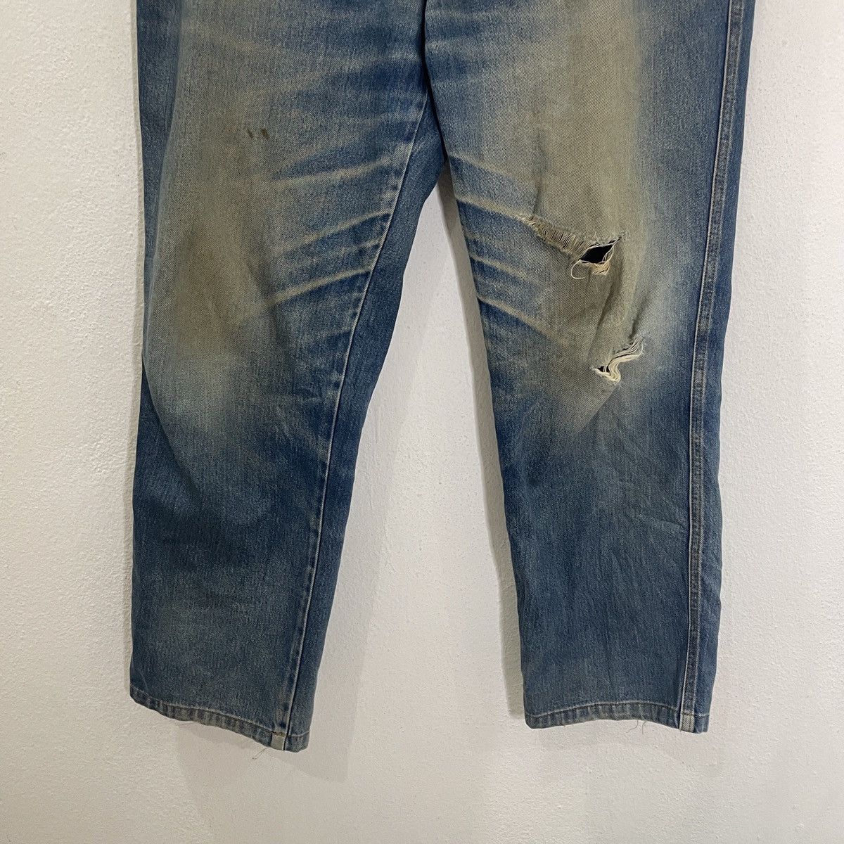 Lancel Vintage Lancel Distressed Denim Jeans Size US 37 - 4 Thumbnail