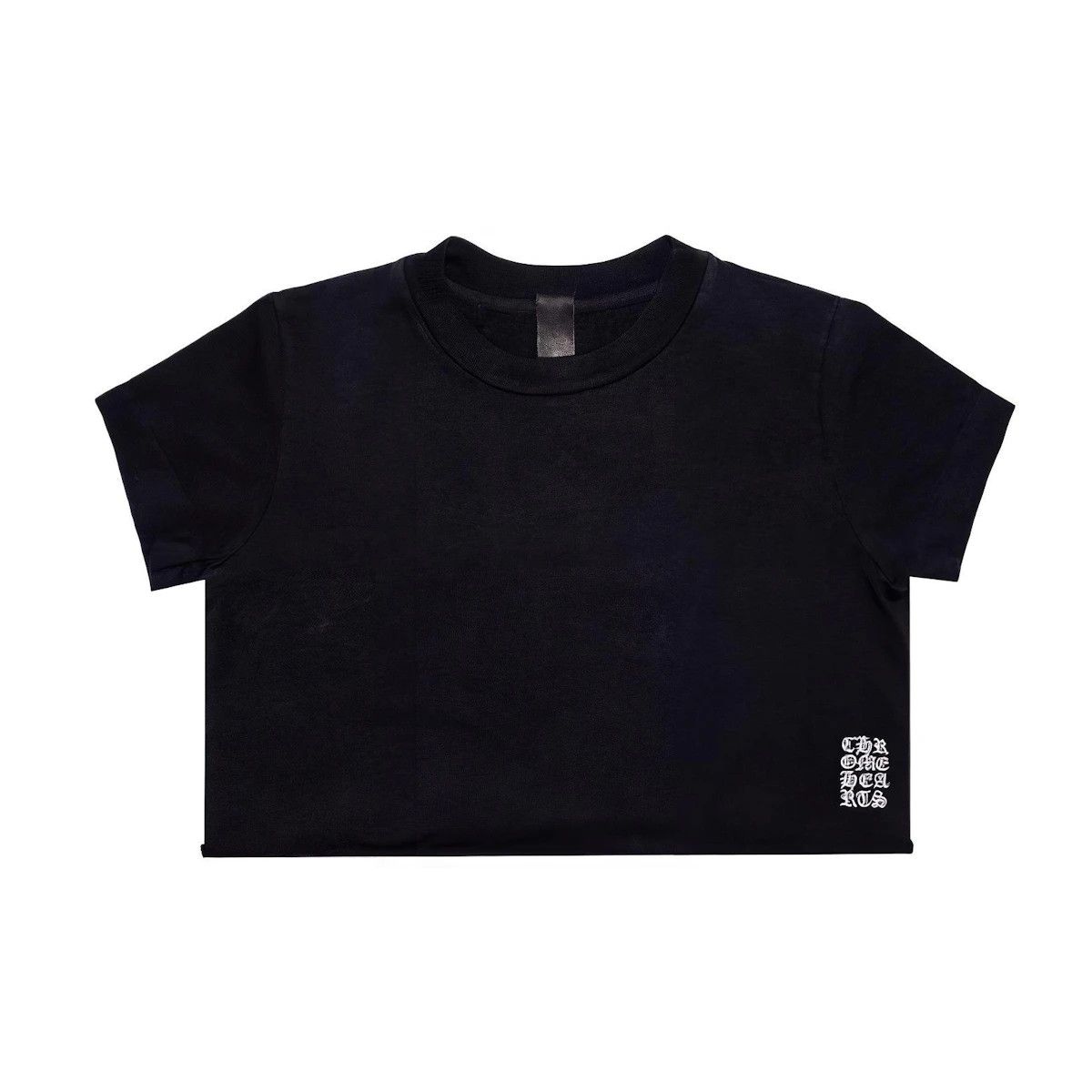 Chrome Hearts Script Logo Short Sleeve Cotton Cropped T Shirt Tee Small S Size S / US 4 / IT 40 - 3 Thumbnail