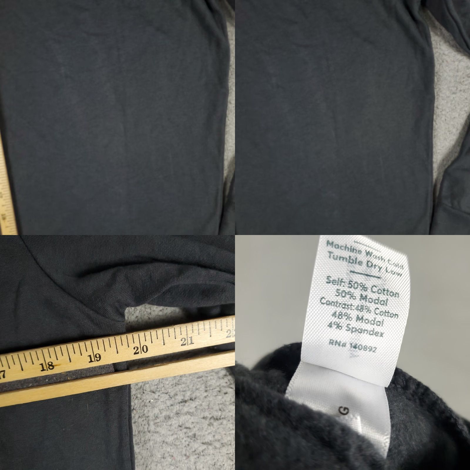 Marine Layer Marine Layer Hoodie Mens Small Gray Pullover Sweatshirt Logo Mock Neck Adjustable All Seasons Hooded Regular Fall Winter Sports Shirts Mens Size US S / EU 44-46 / 1 - 8 Thumbnail