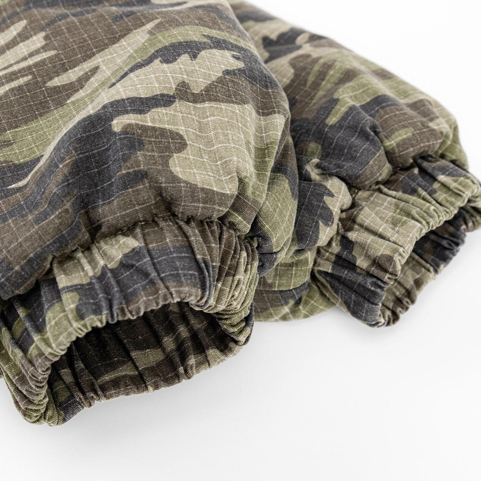 Japanese Brand Camouflage Puffer Jacket with Faux Fur Hood, Winter Coat Size US M / EU 48-50 / 2 - 3 Thumbnail