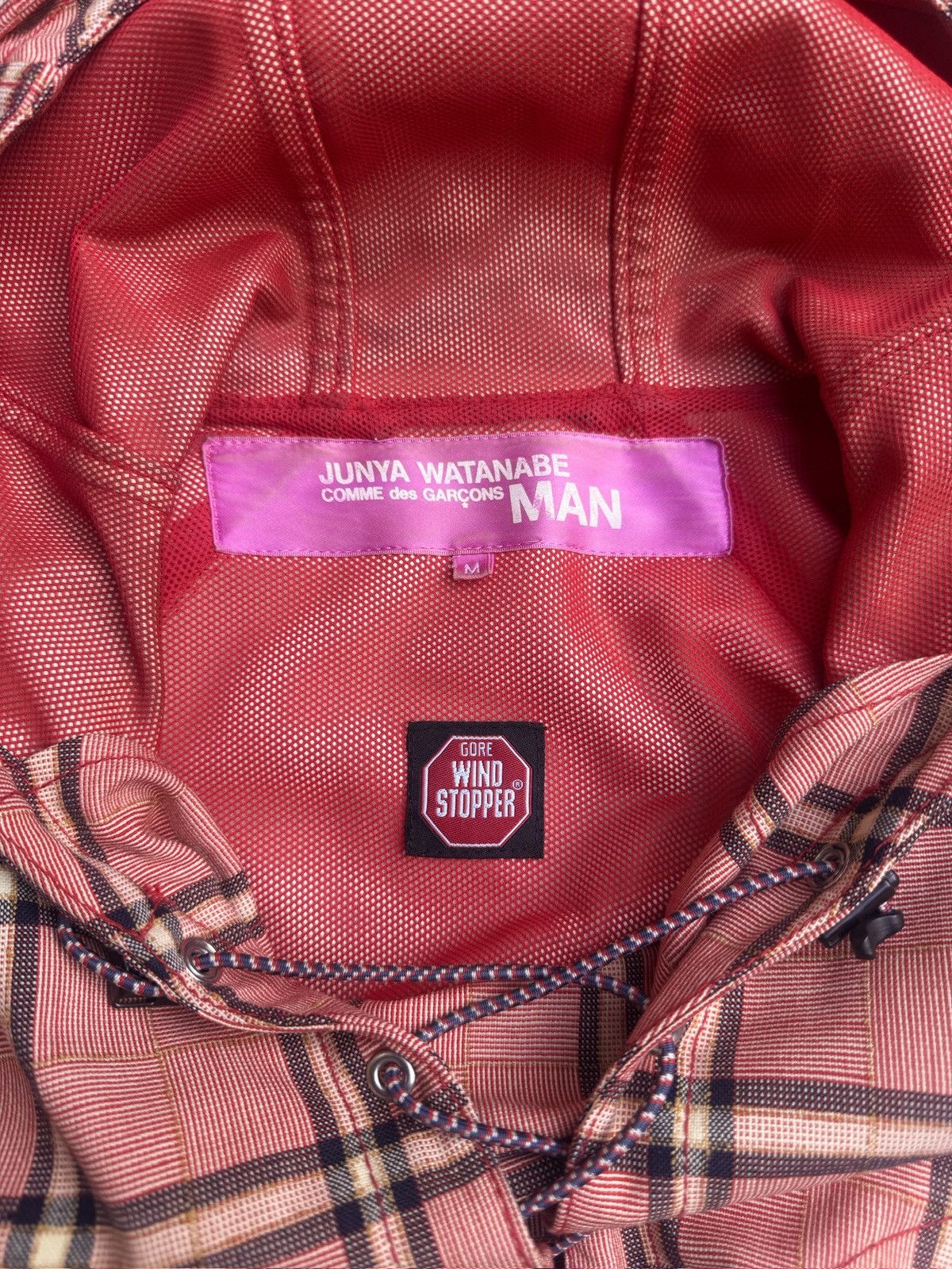 Junya Watanabe Junya Watanabe Man Pink Tartan Gore-Tex Bondage Smock Size US M / EU 48-50 / 2 - 3 Thumbnail