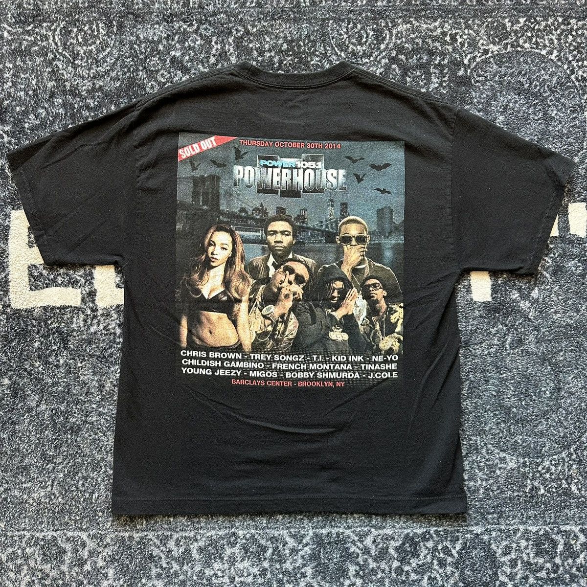 Other Power 105.1 Radio Graphic T-Shirt Medium J Cole Chris Brown Size US S / EU 44-46 / 1 - 3 Thumbnail