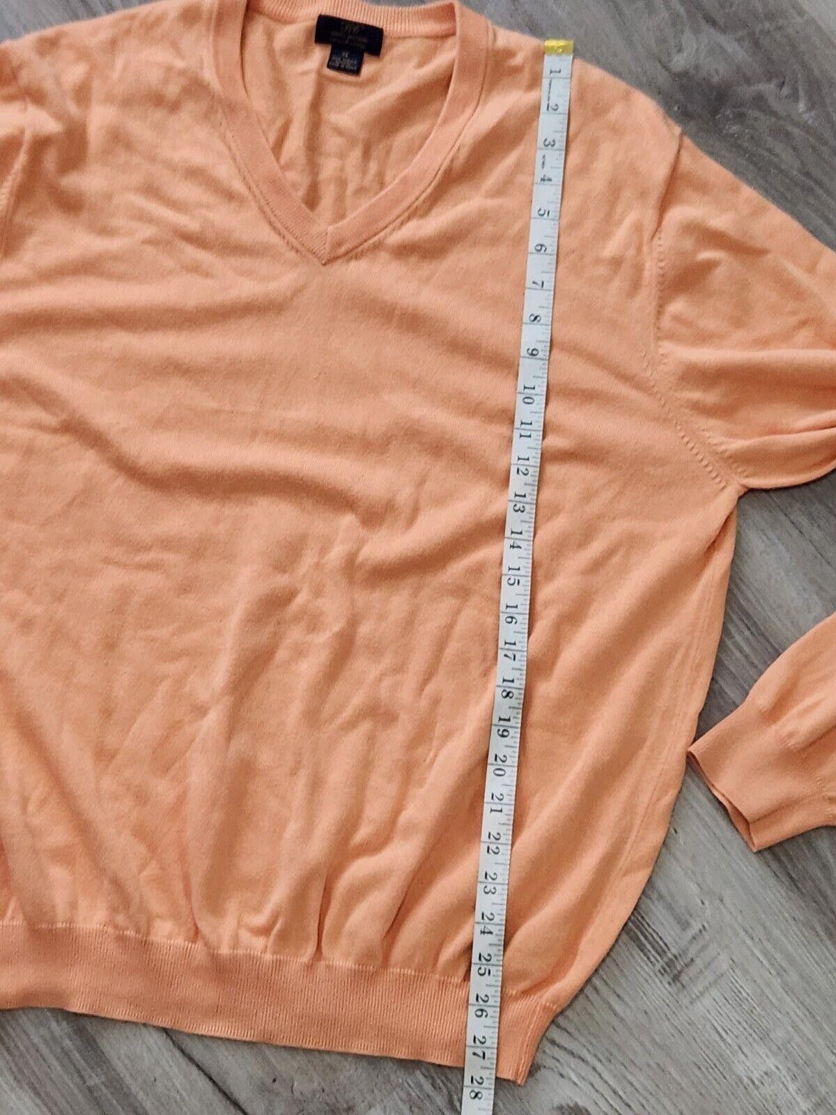 Brooks Brothers Brooks Brothers Sweater Supima Cotton Orange V Neck XL Size US XL / EU 56 / 4 - 5 Thumbnail