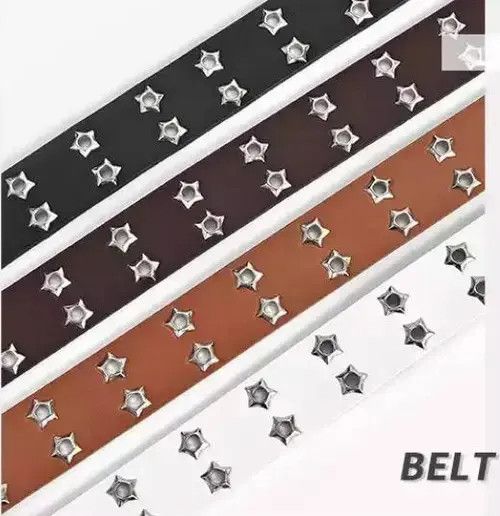 Other studded gothic double buckle star studded belt Size ONE SIZE - 4 Thumbnail