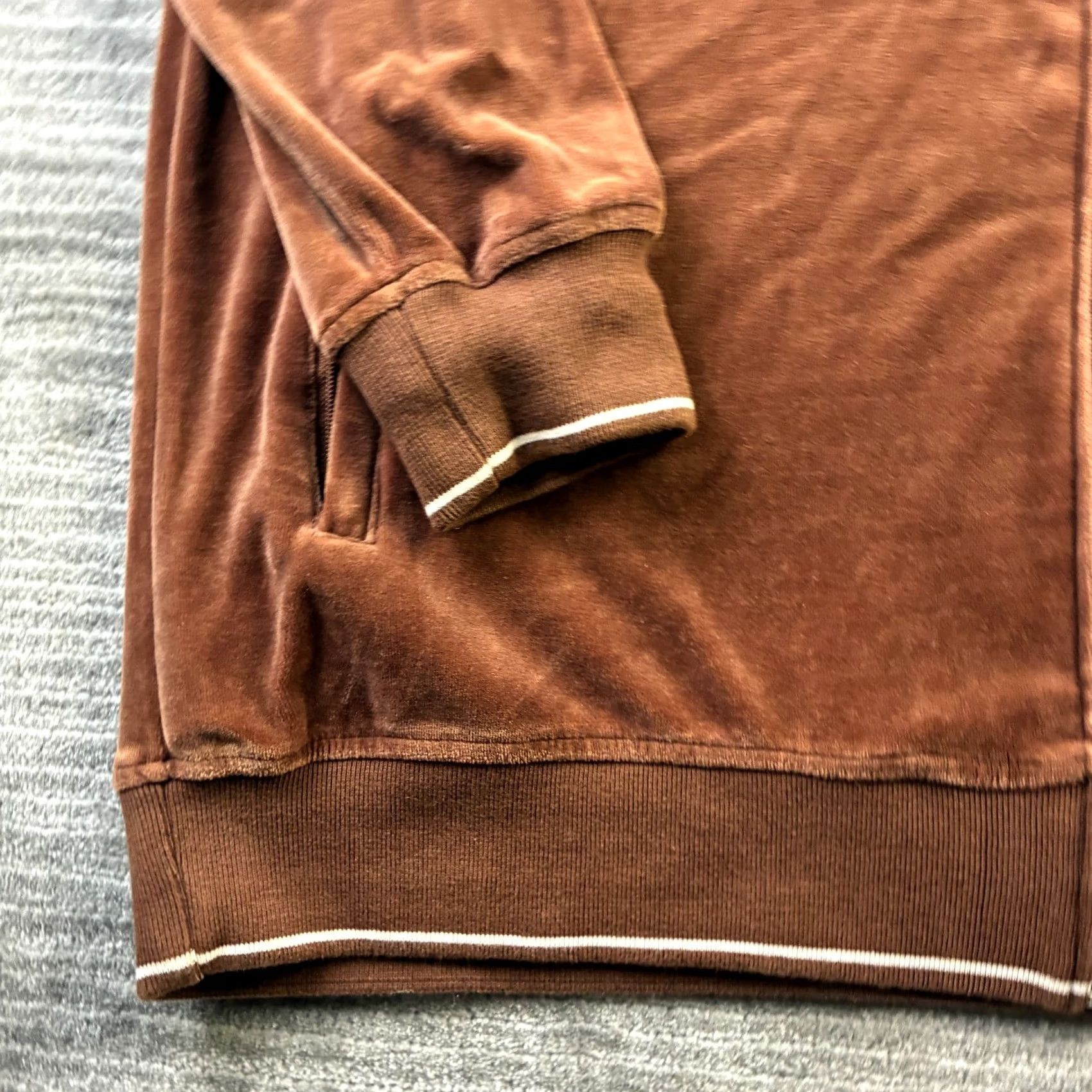 Phat Farm VINTAGE Phat Farm Jacket Mens 2XL Brown Velour Full Zip Bomber Y2K Baggy Jacket Size US XXL / EU 58 / 5 - 5 Thumbnail