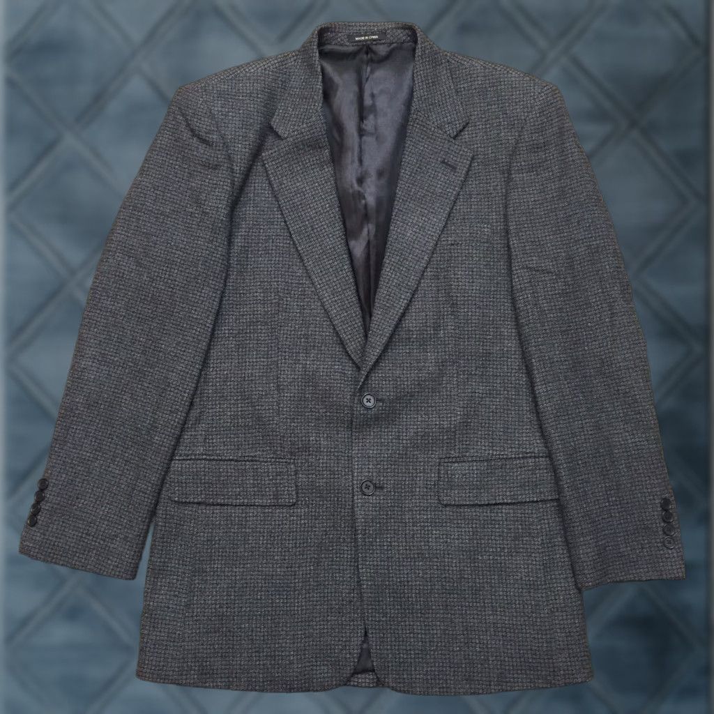 Vintage VINTAGE Woolrich Blazer Mens 40 Long Gray Check Wool Size 40R - 1 Thumbnail