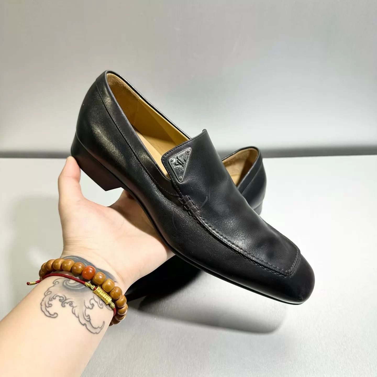 Louis Vuitton LV Classic Black Cap-toe Shoes Size US 9.5 / EU 42-43 - 9 Thumbnail
