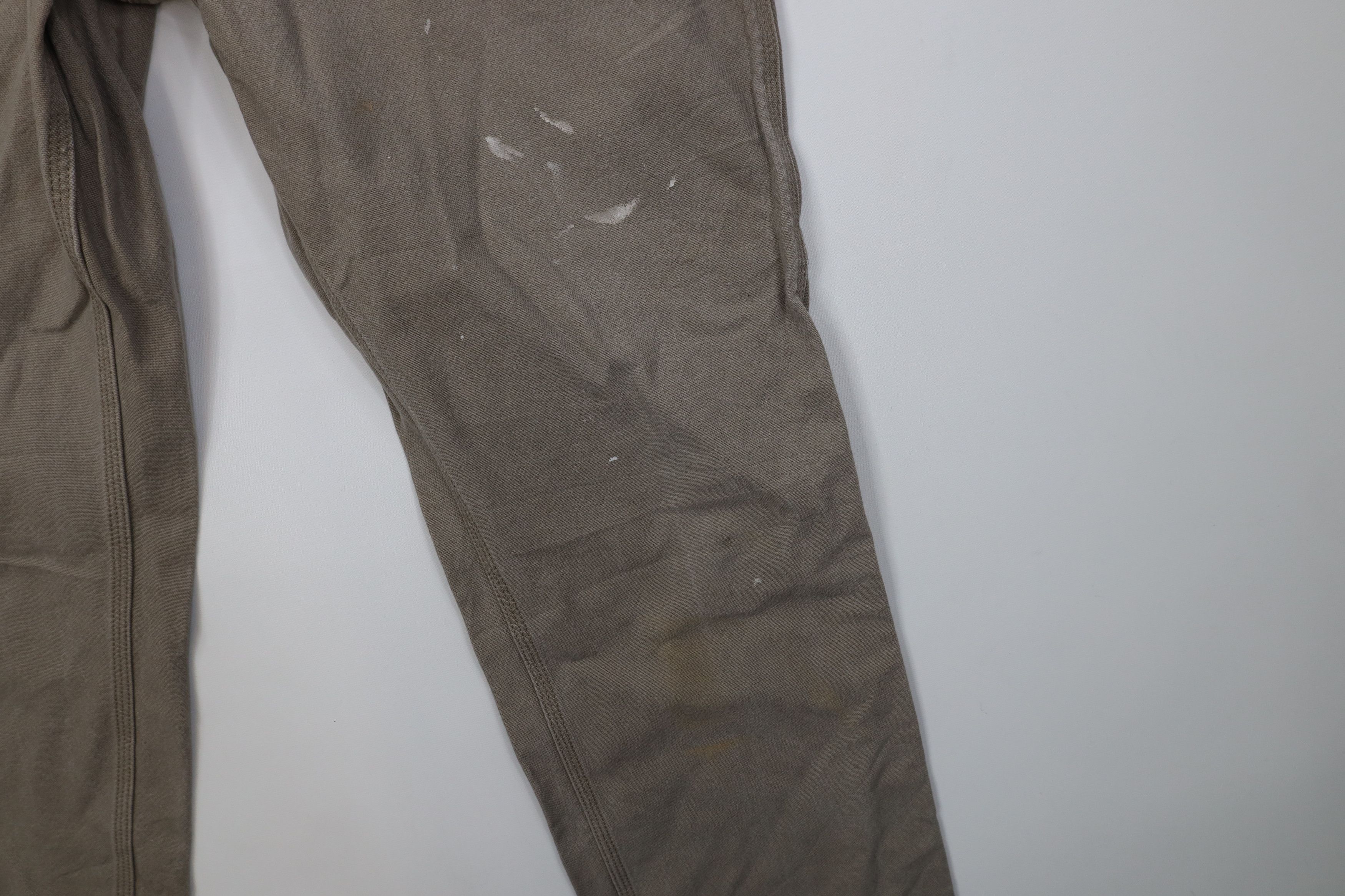 Carhartt Vintage Y2K Carhartt Wide Leg Dungaree Canvas Pants Beige Size US 33 - 6 Thumbnail