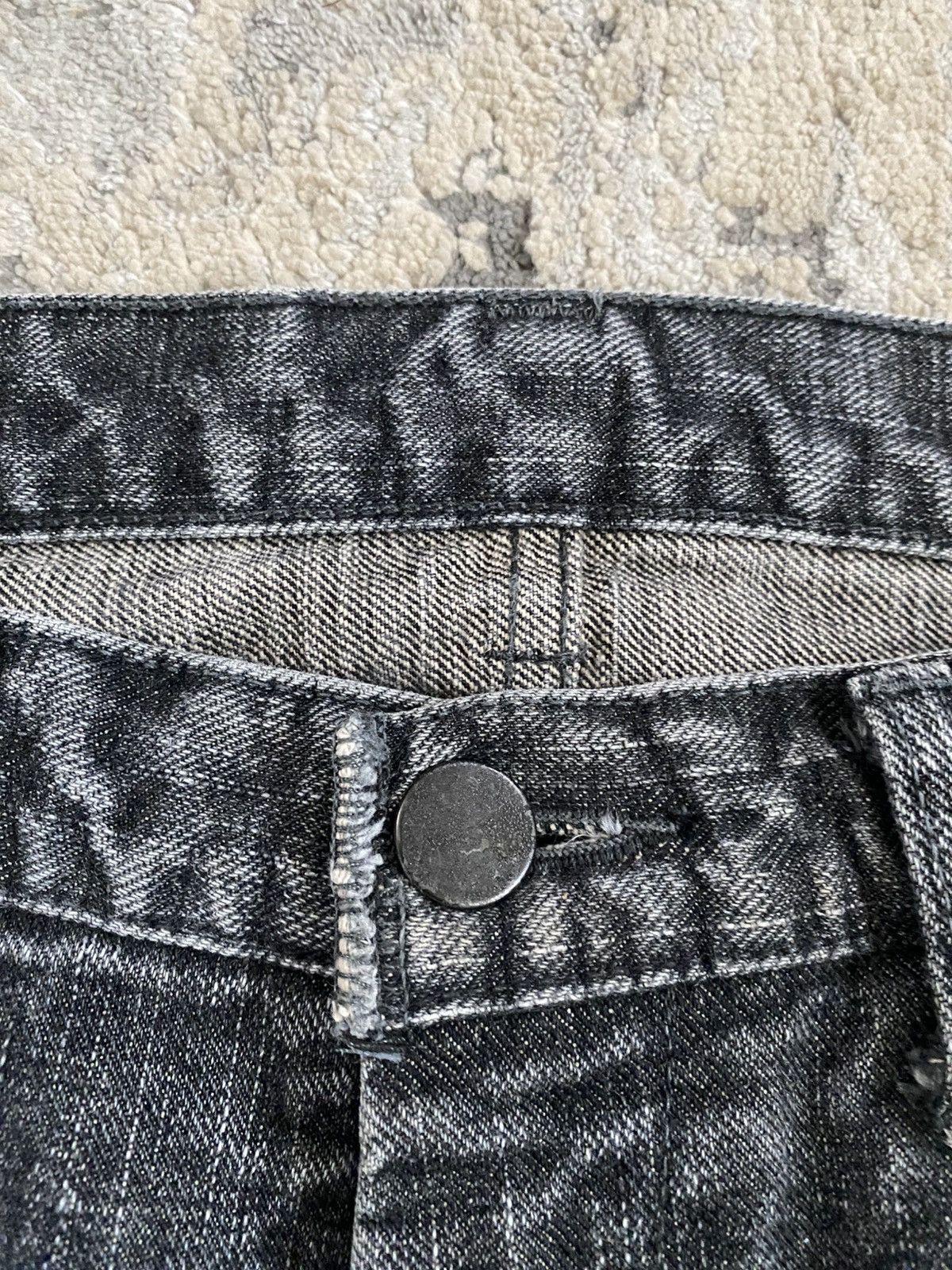 Number (N)ine AW04 Patchwork Bootcut Denim Size US 32 / EU 48 - 7 Thumbnail