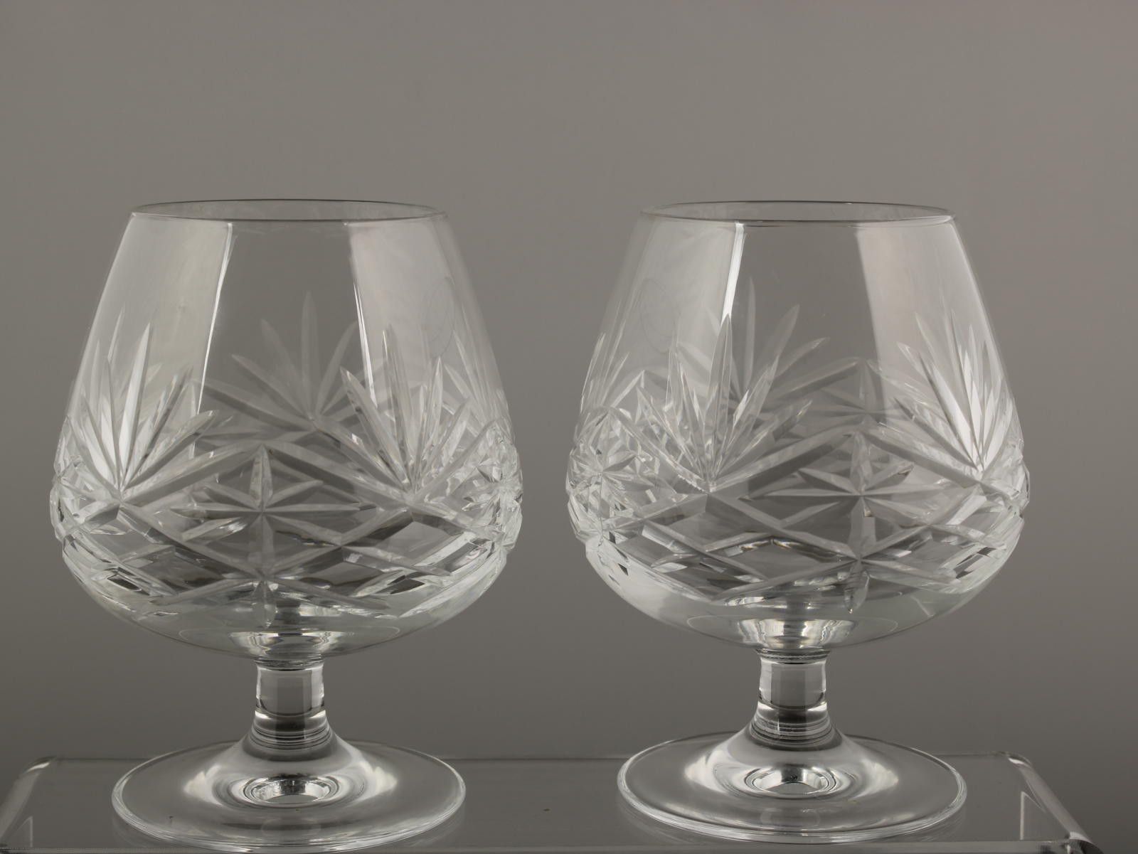 Other Edinburgh Crystal Duet Cut Brandy Glasses Set of 2 - Box Size ONE SIZE - 2 Thumbnail