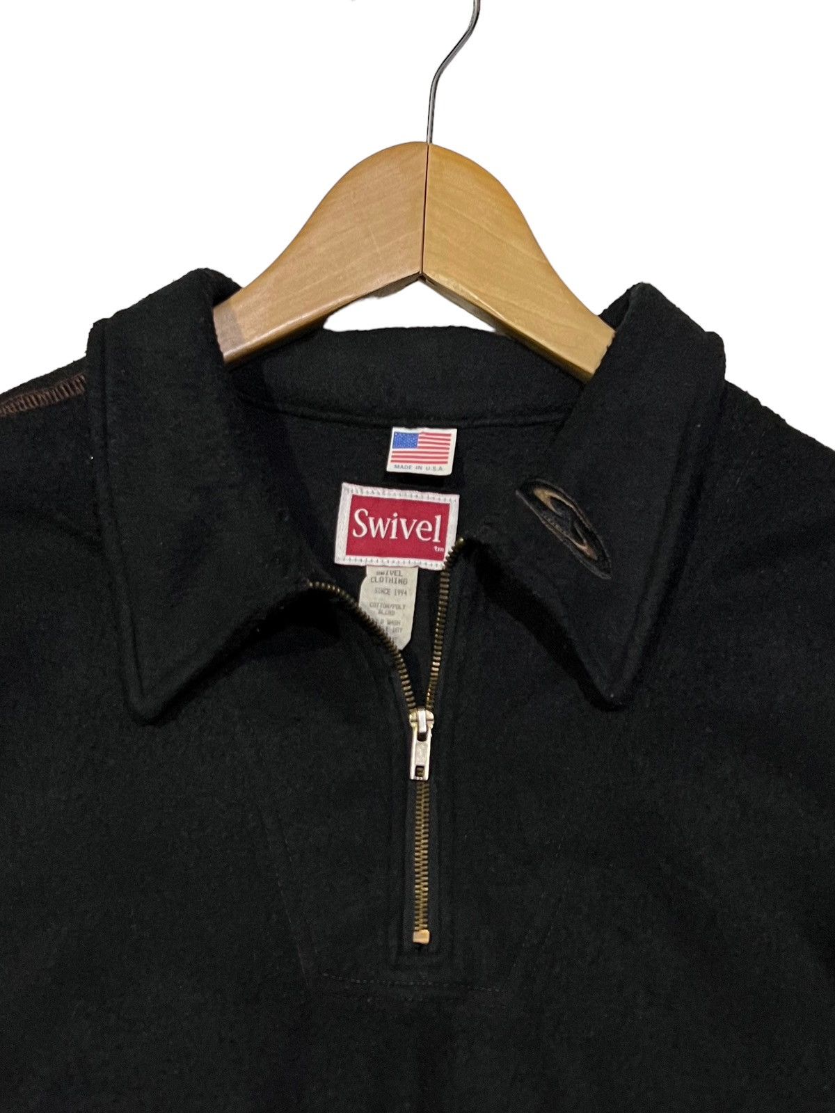 Vintage VINTAGE SWIVEL HALF ZIP EMBROIDERY SMALL LOGO OVERSIZE USA Size US XL / EU 56 / 4 - 4 Thumbnail