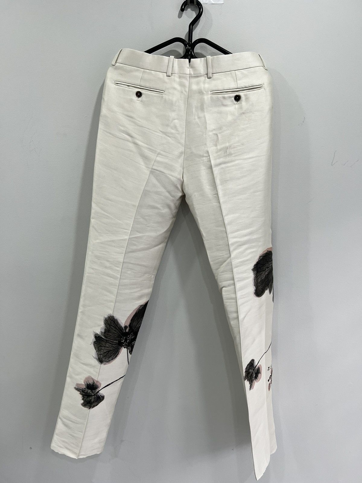 Alexander McQueen ALEXANDER MCQUEEN CAMO INK FLORAL JACQUARD TROUSERS PANTS Size US 32 / EU 48 - 13 Thumbnail