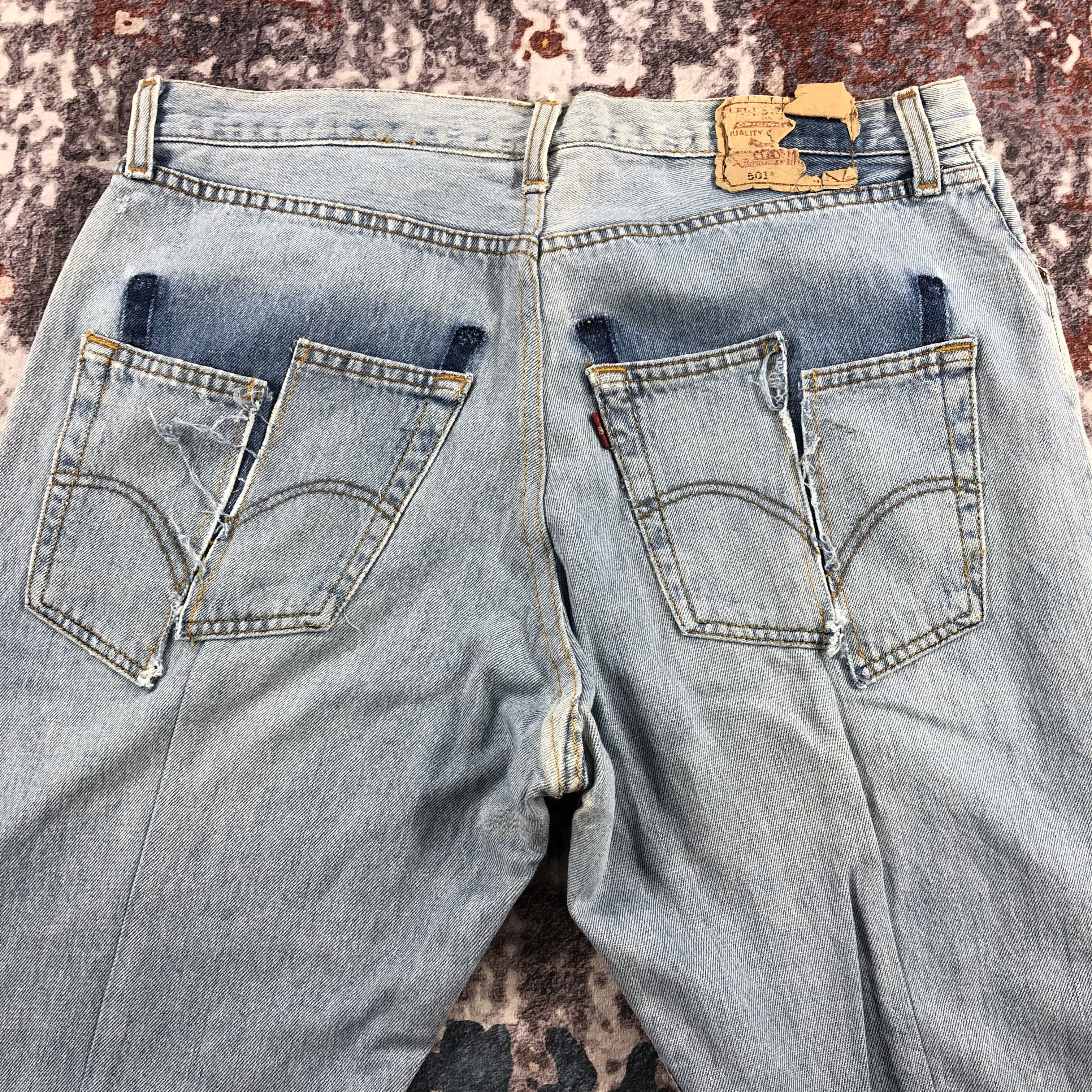 Levi's Vintage 90s Light Wash Levis 501 Jeans-JM2402 Size US 36 / EU 52 - 6 Thumbnail