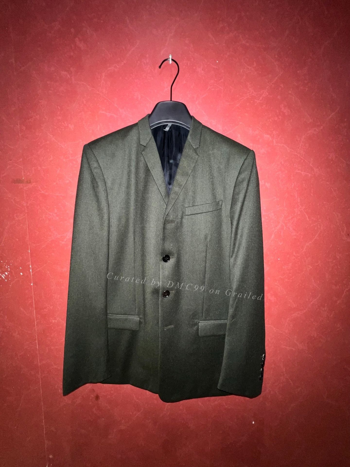 Dior × Hedi Slimane Dior Homme SS05 one button blazer | Grailed