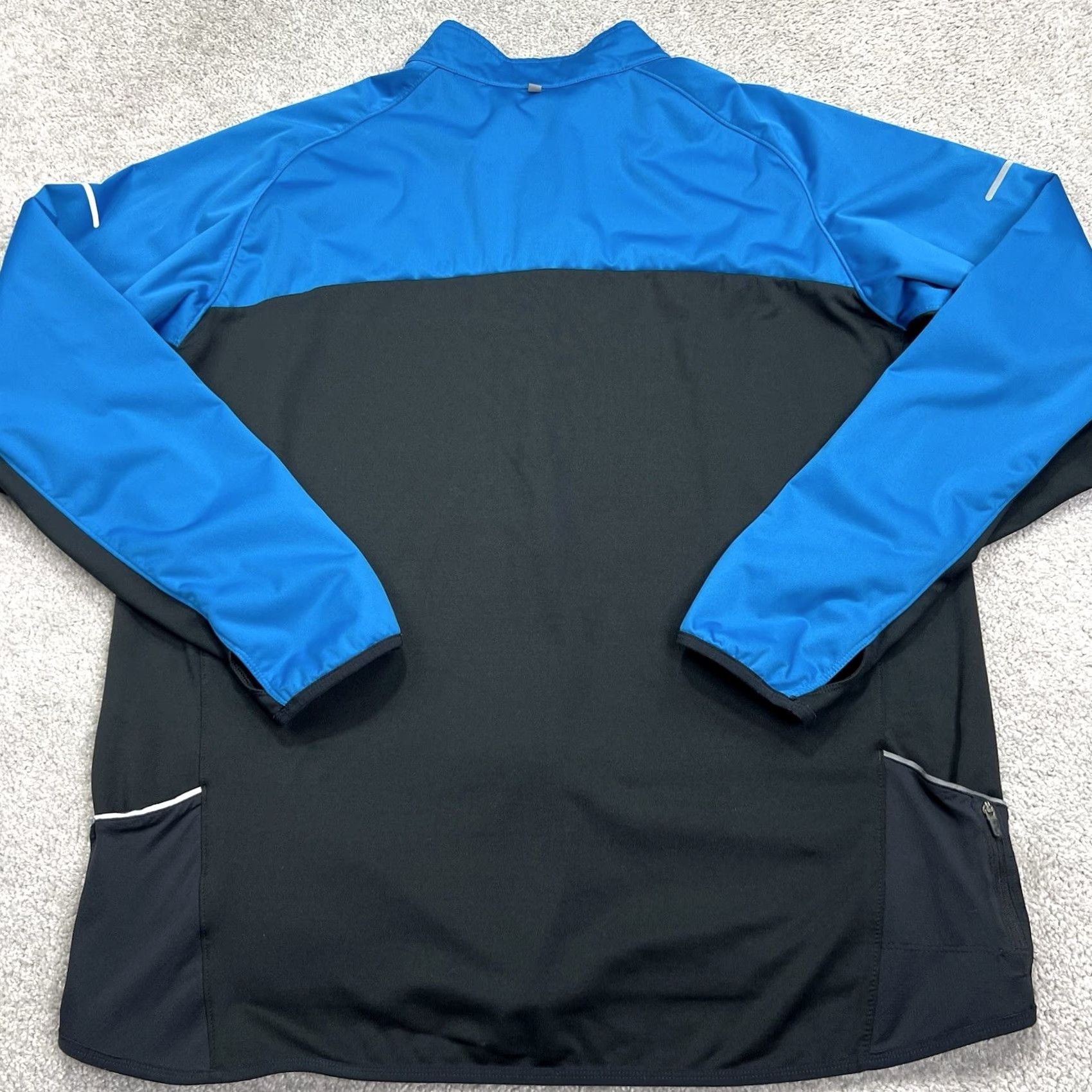 Nike Nike Element Shield Jacket Mens 2XL Full Zip Blue Black 424242-425 Mid-Length Pockets Reflective Lined Size US XXL / EU 58 / 5 - 7 Thumbnail