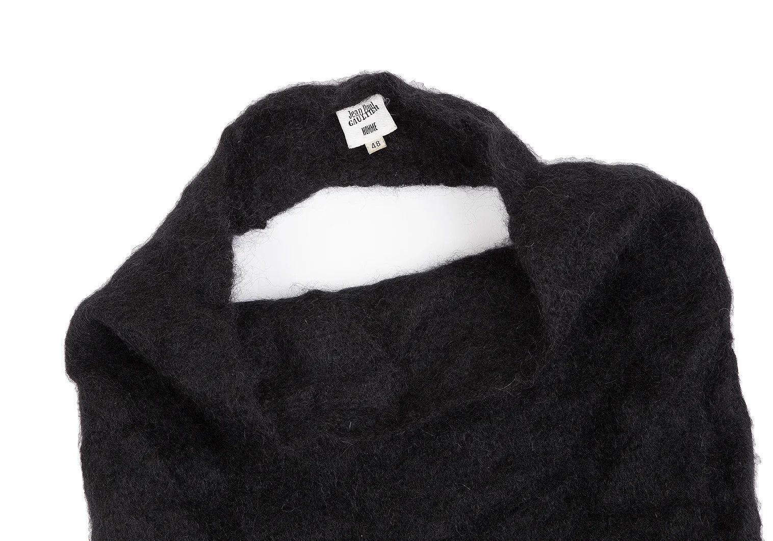 Jean Paul Gaultier Mohair Back Open Knit in Black Size 48 Size US M / EU 48-50 / 2 - 4 Thumbnail