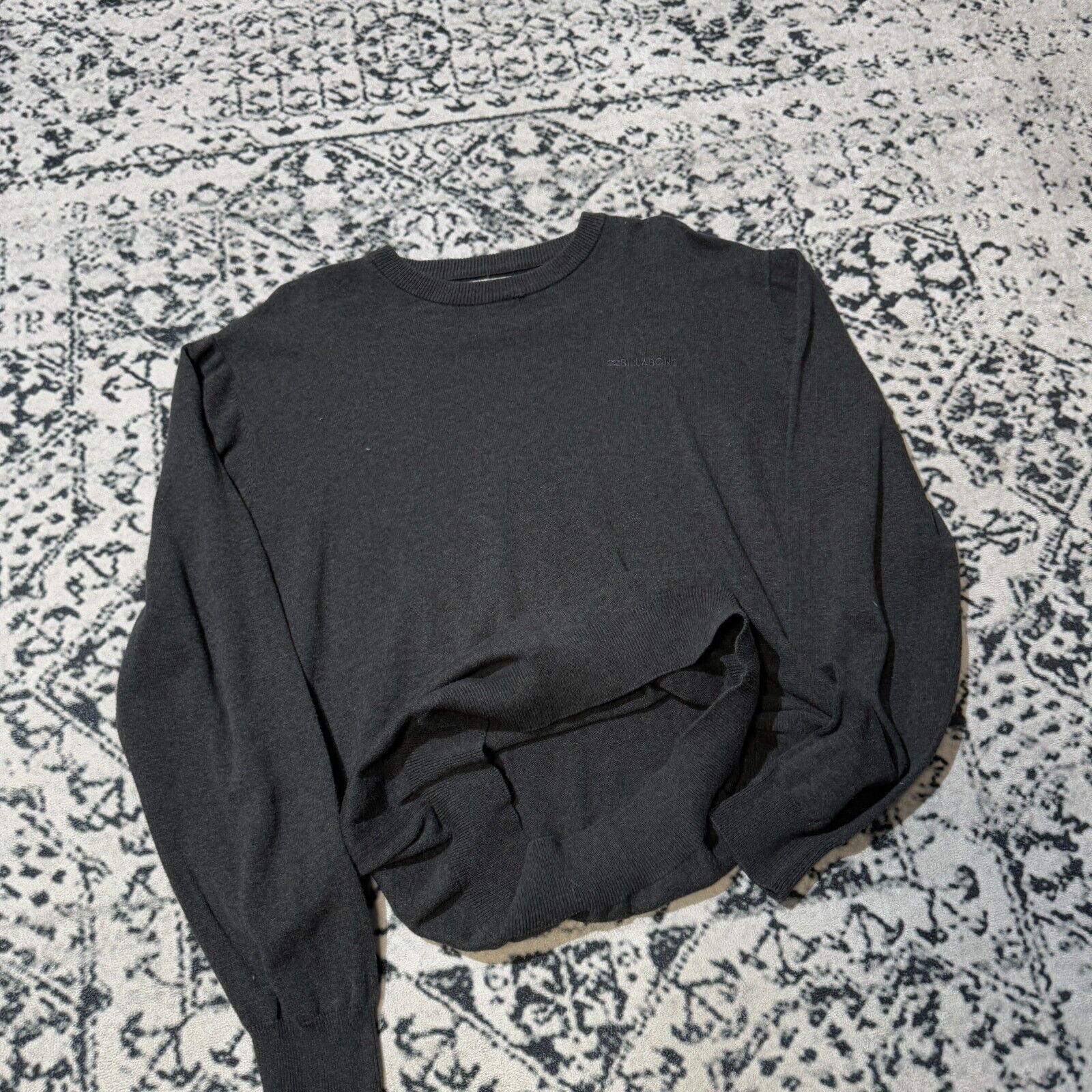 Billabong × Vintage Vintage Billabong Gray Cotton Sweater Size M Y2k 90s Hip Hop Size US M / EU 48-50 / 2 - 8 Thumbnail