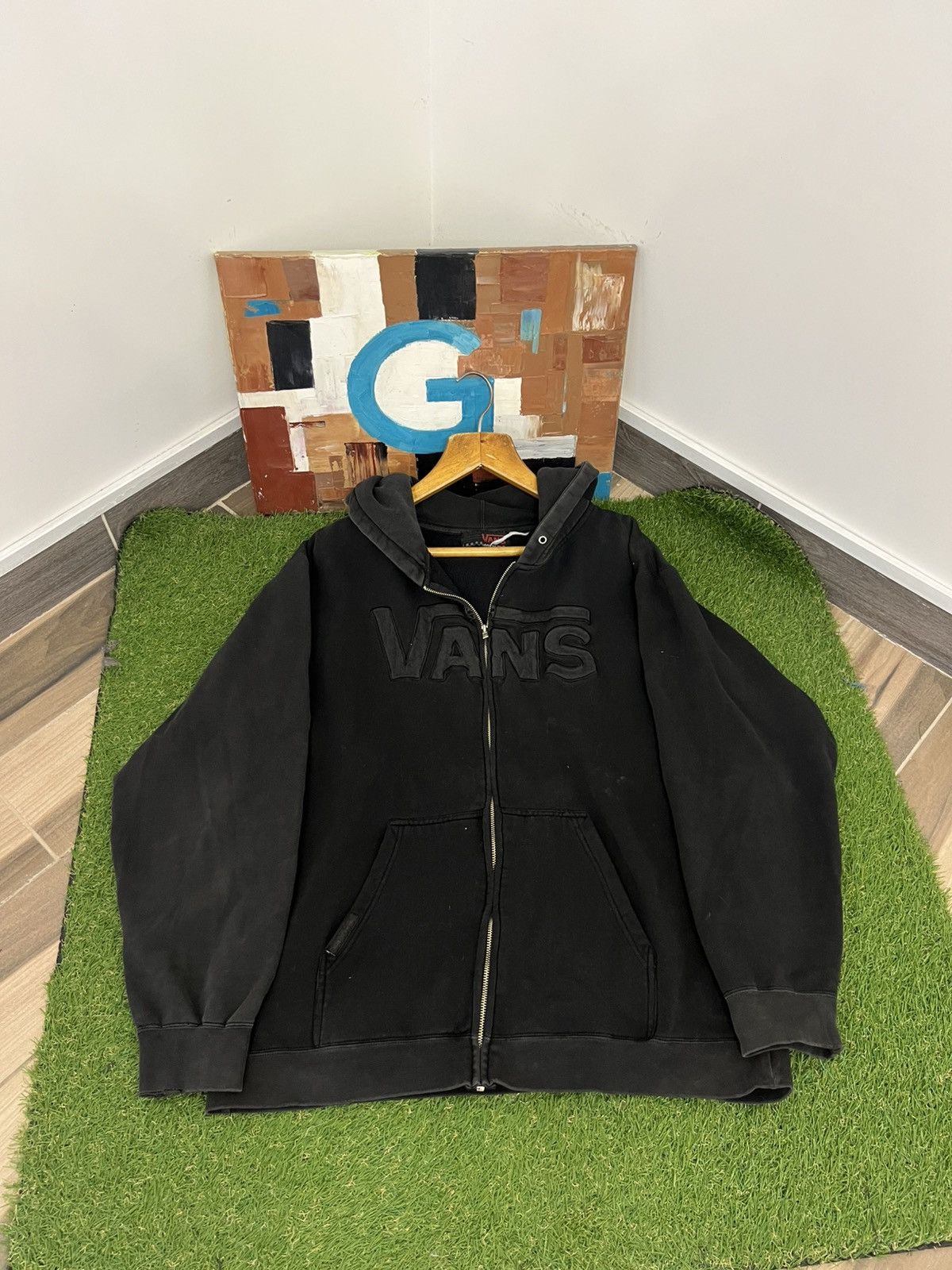 Vans × Vintage Vintage 90s Vans Hoodie Size US XL / EU 56 / 4 - 1 Thumbnail