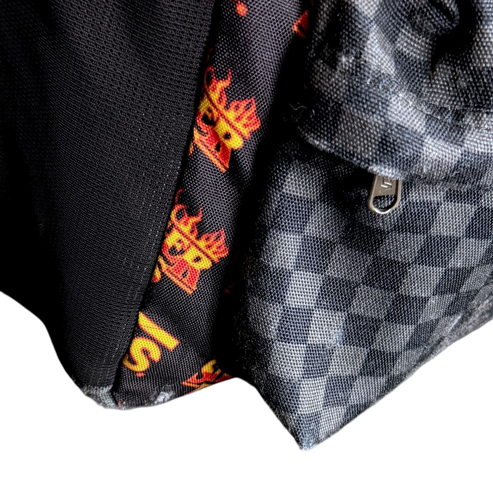 Vans Vans x Stranger Things Flame Logo Checkered Backpack Rare Size ONE SIZE - 6 Thumbnail