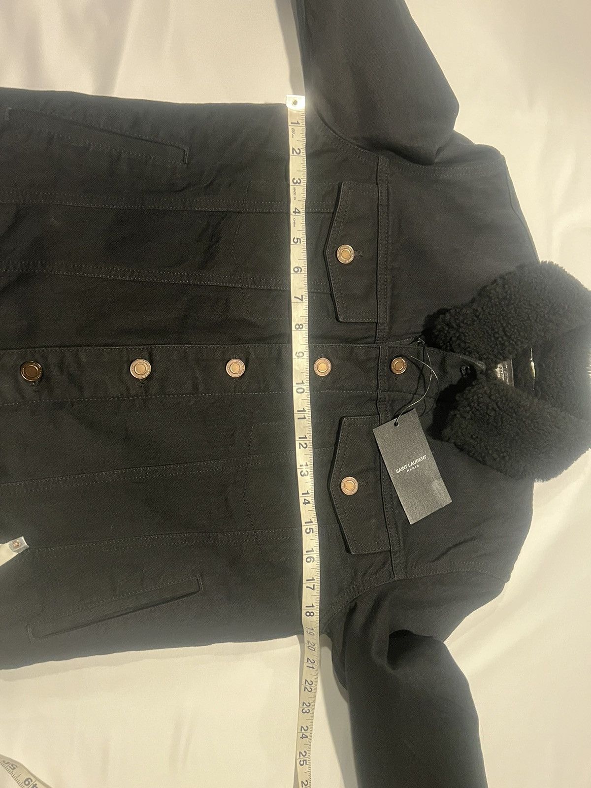 Saint Laurent Paris Saint Laurent men’s denim shearling jacket. M. $2500 Size US M / EU 48-50 / 2 - 10 Thumbnail