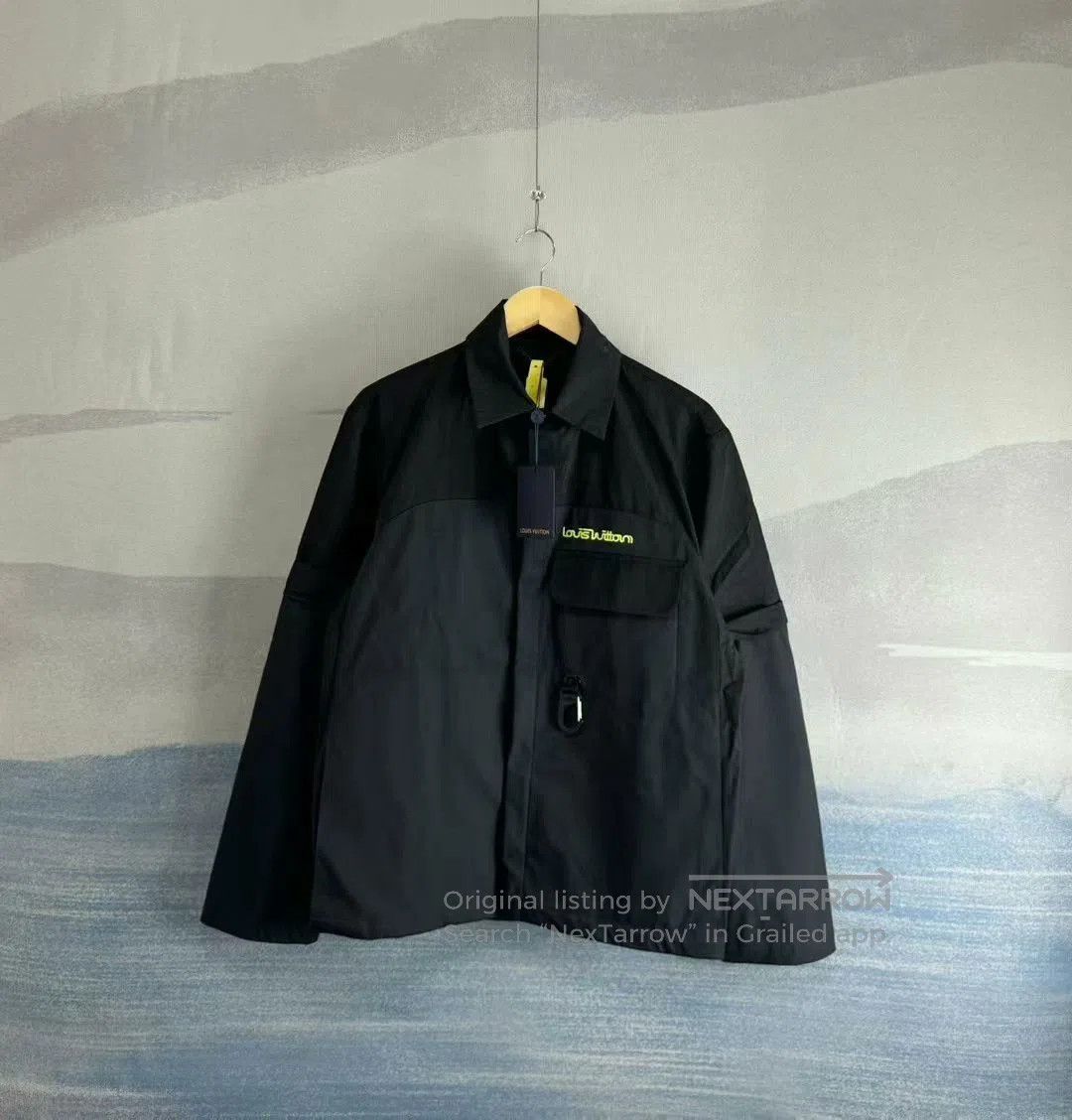 Louis Vuitton Louis Vuitton Black Technical Fabric Work Jacket. Size US L / EU 52-54 / 3 - 1 Thumbnail