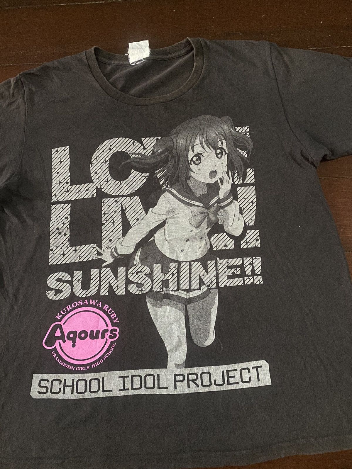 Anime × Japanese Brand × Vintage Vintage y2k school idol project love live sunshine black tee Size US L / EU 52-54 / 3 - 6 Thumbnail