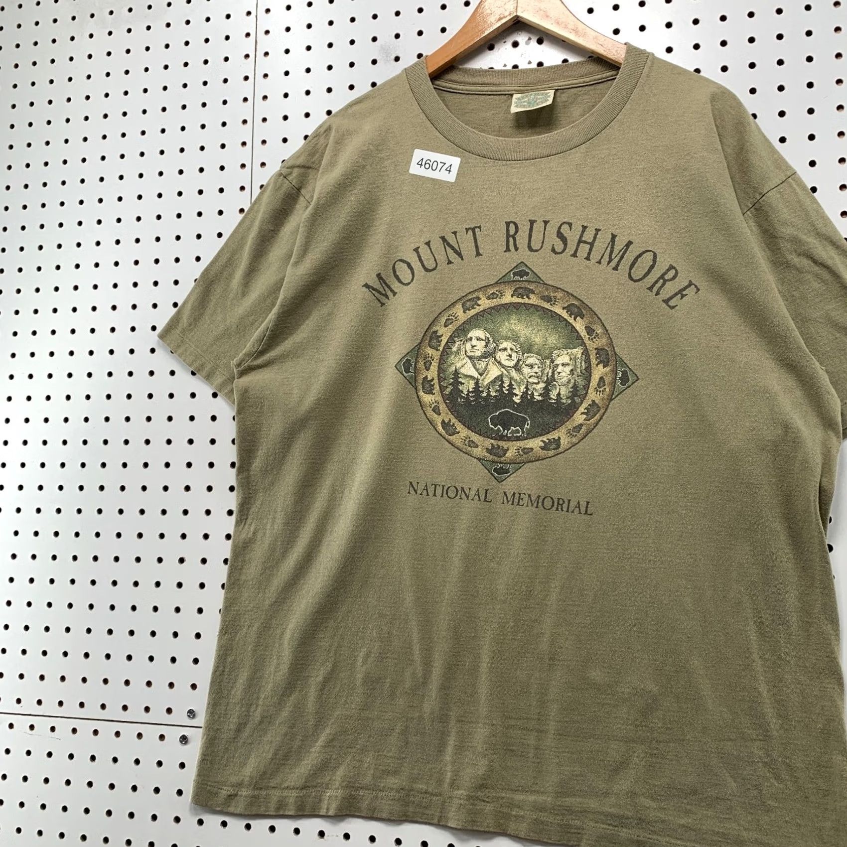 FRED VINTAGE Fred Harvey Mount Rushmore Shirt Mens XL Brown USA 90s Nature Outdoor Cotton Crew Neck Short Sleeve T-Shirt Size US XL / EU 56 / 4 - 5 Thumbnail