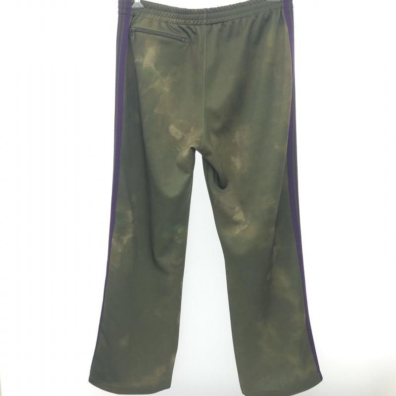 Needles Sweat Pants Dyed Zip Pocket Logo Polyester Khaki Size US 35 - 4 Thumbnail