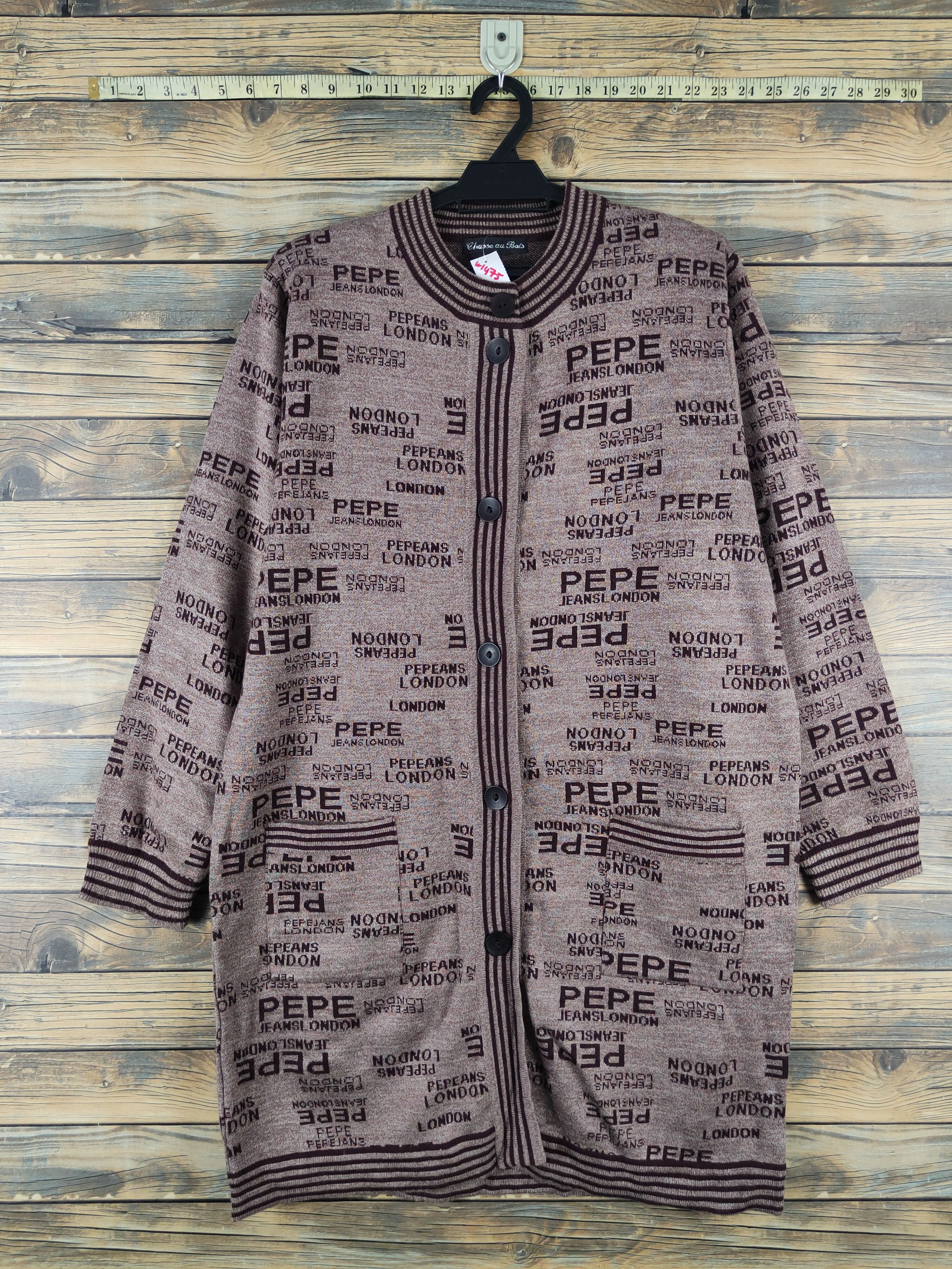 Homespun Knitwear × Japanese Brand Chasse au Bais Brown Knitwear Long Cardigan #W1475 Size L / US 10 / IT 46 - 1 Thumbnail