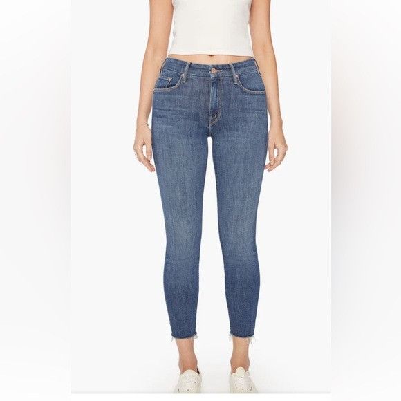 MOTHER Mother Looker Ankle Fray Jeans Size 24" / US 00 / IT 34 - 12 Thumbnail