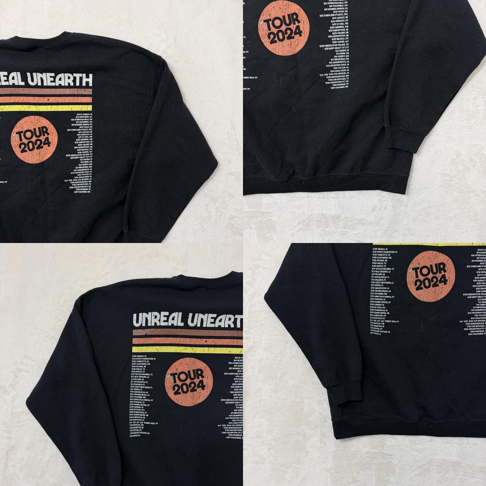 Vintage Hozier Sweatshirt Mens 2XL Black Fleece Crewneck Unreal Unearth Tour 2024 Size US XXL / EU 58 / 5 - 9 Thumbnail
