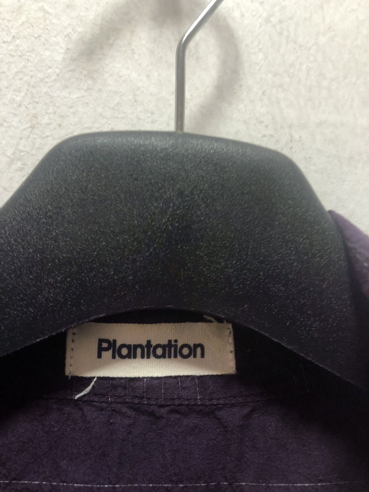 Designer × Issey Miyake × Ne-Net Vintage PLANTATION Shirt Purple Stripe Japan Made Size M / US 6-8 / IT 42-44 - 2 Thumbnail