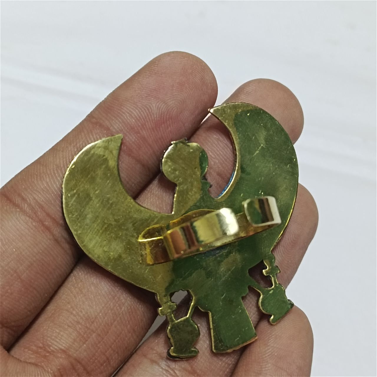 Handmade Pharaonic Falcon Ring – Egyptian Horus Symbol Jewelry Size ONE SIZE - 4 Thumbnail