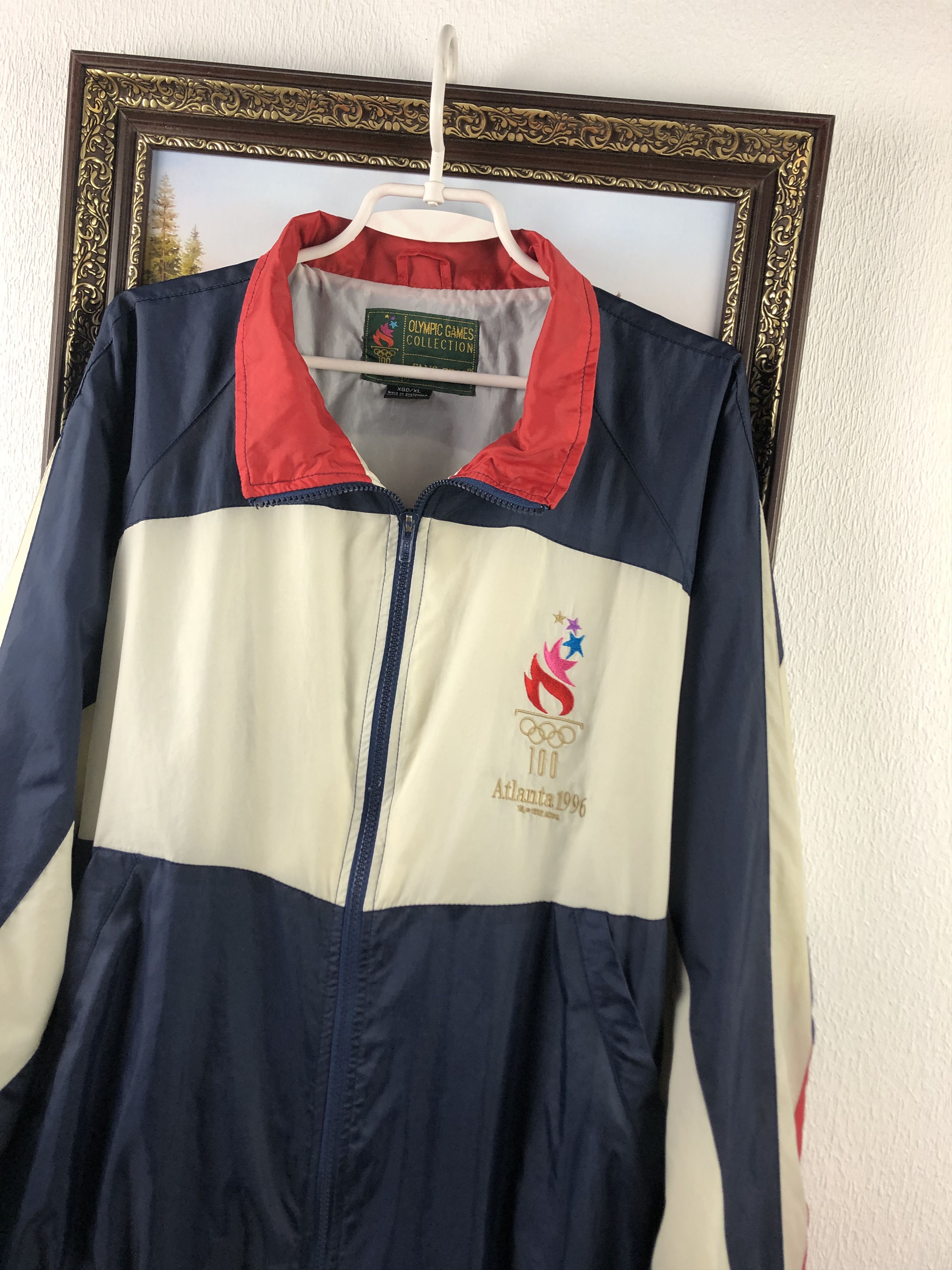 Vintage Vintage Atlanta 1996 USA Olympics Windbreaker Jacket Track Size US XL / EU 56 / 4 - 7 Thumbnail